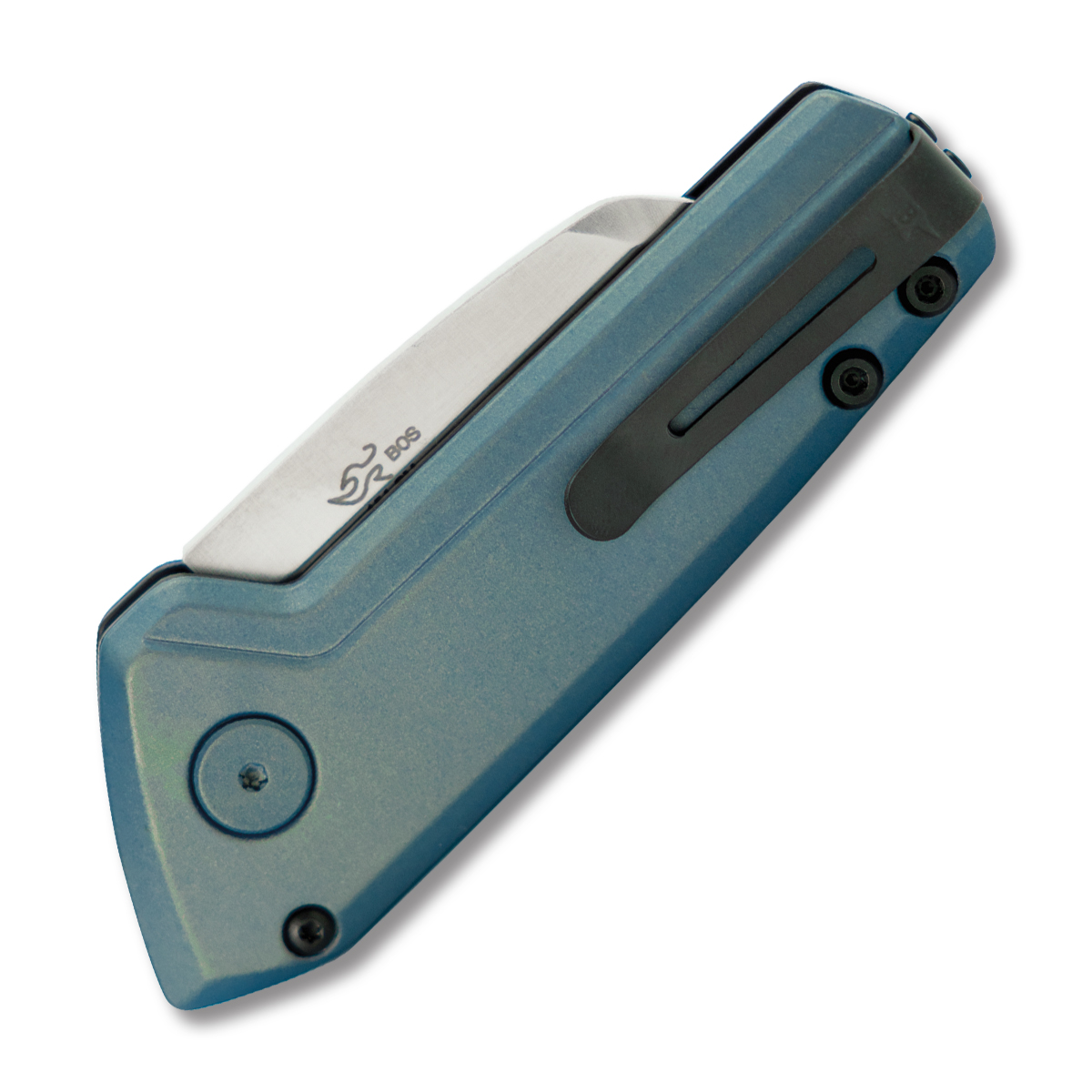 Buck 839 Mini Deploy Automatic Knife Blue 1.75in Plain Wharncliffe BU13602 View 2