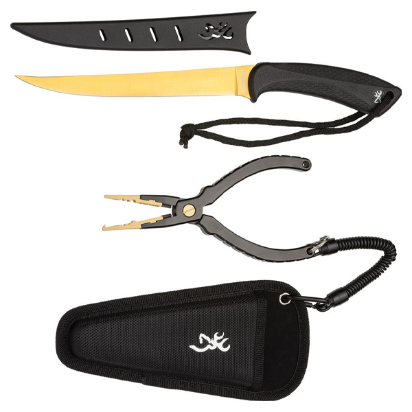 Browning Knife Whitewater Fillet Fixed Blade Knife and Plier Combo 3220534B View 1