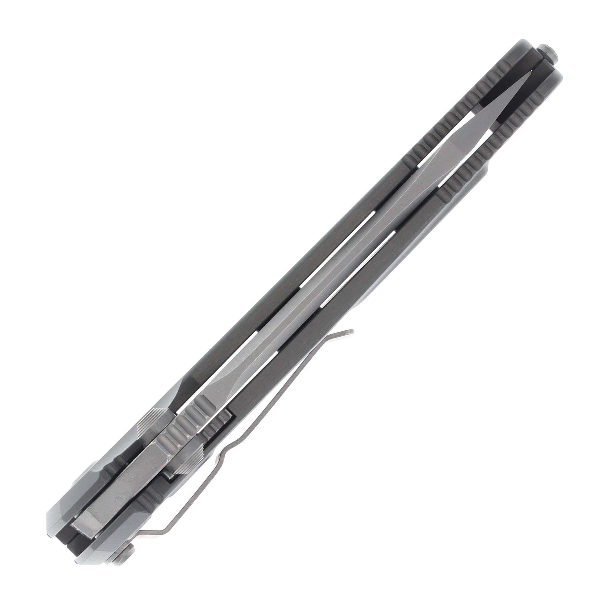 Microtech SOCOM Elite Gray – Black 3.98in Plain Apocalyptic Tanto View 5