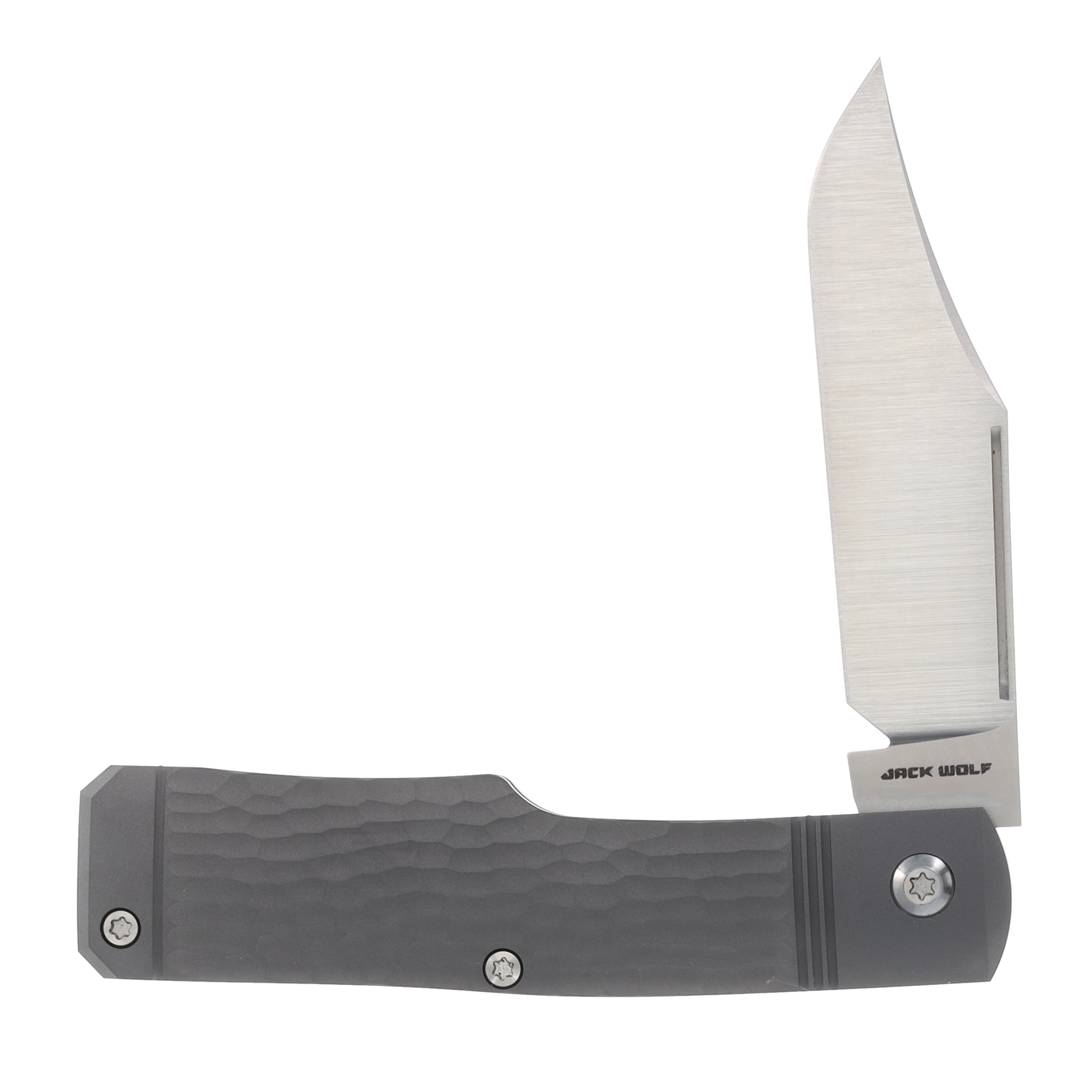 Jack Wolf Sharpshooter Jack Folding Knife Jigged Titanium SHARP-02-TI-JIGGED View 1