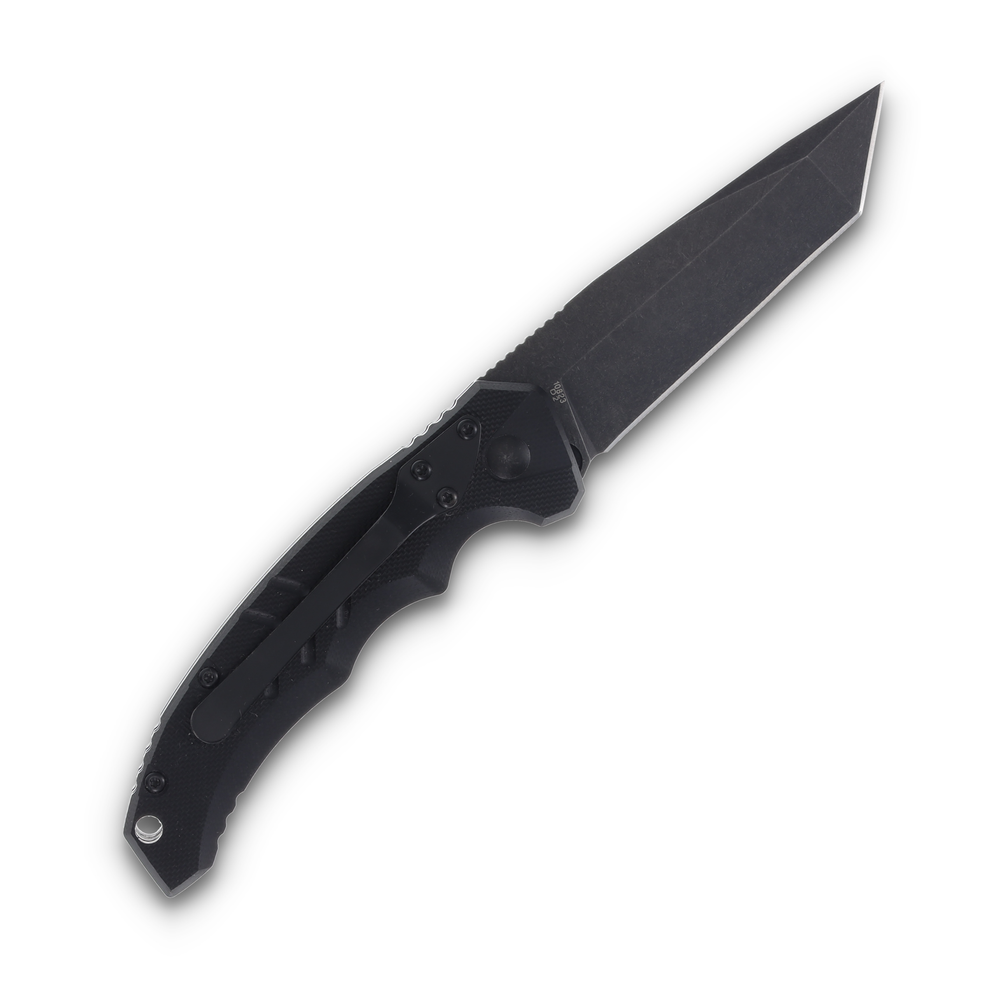 Boker Plus Intention II Tanto Automatic Knife Black Stonewash D2/Black G-10 AUBK01BO797 View 2