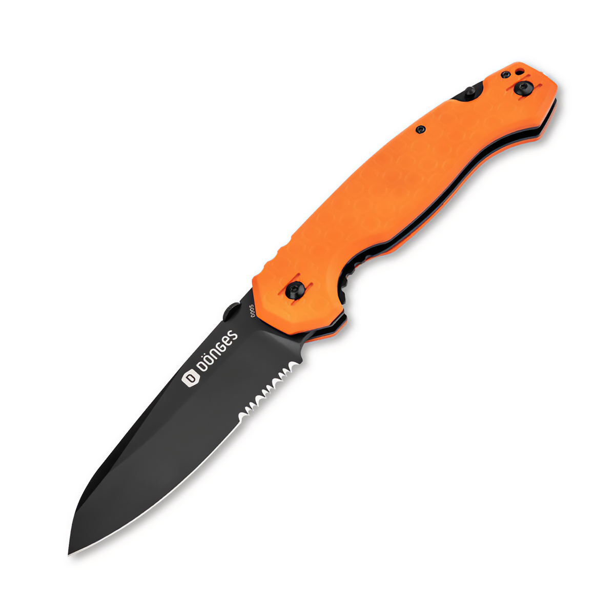 Böker Plus Professional Dönges Rescue Orange 4.53in Partially Serrated Folding Black Sheepsfoot BK01DG005 View 1