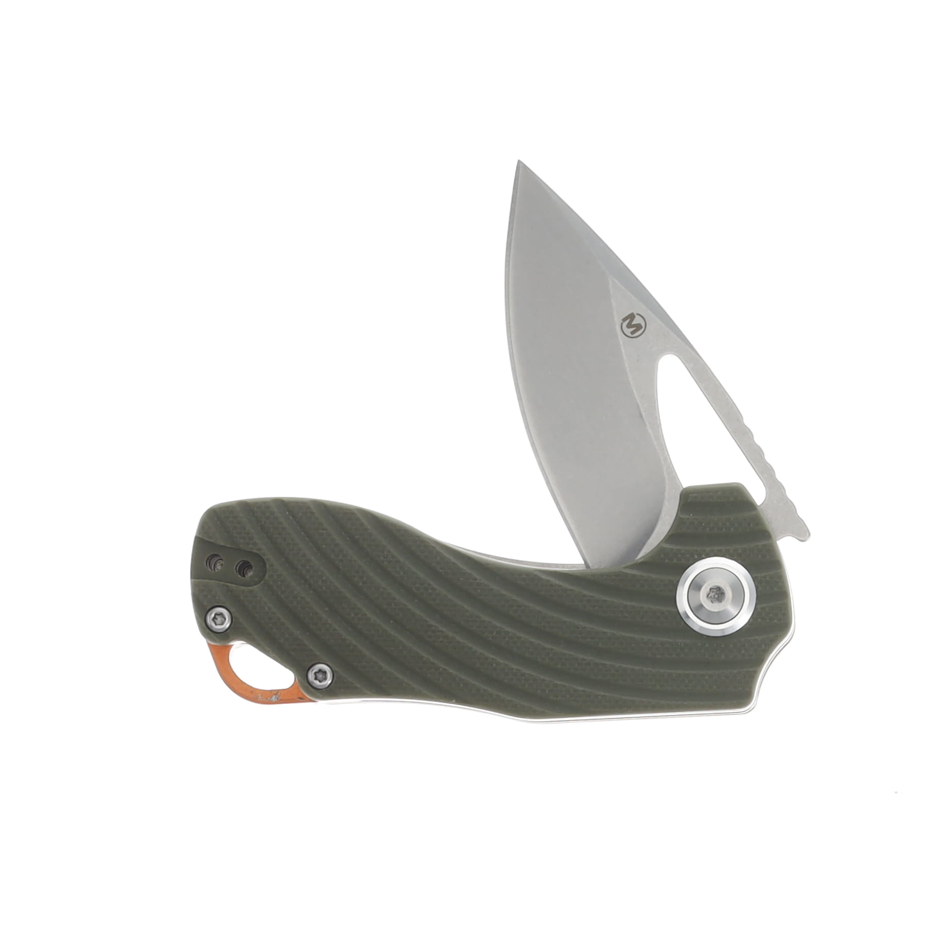 Boker Magnum Tadpole Green 2.36 Inch Plain Stonewash Drop Point BK01SC012 View 3