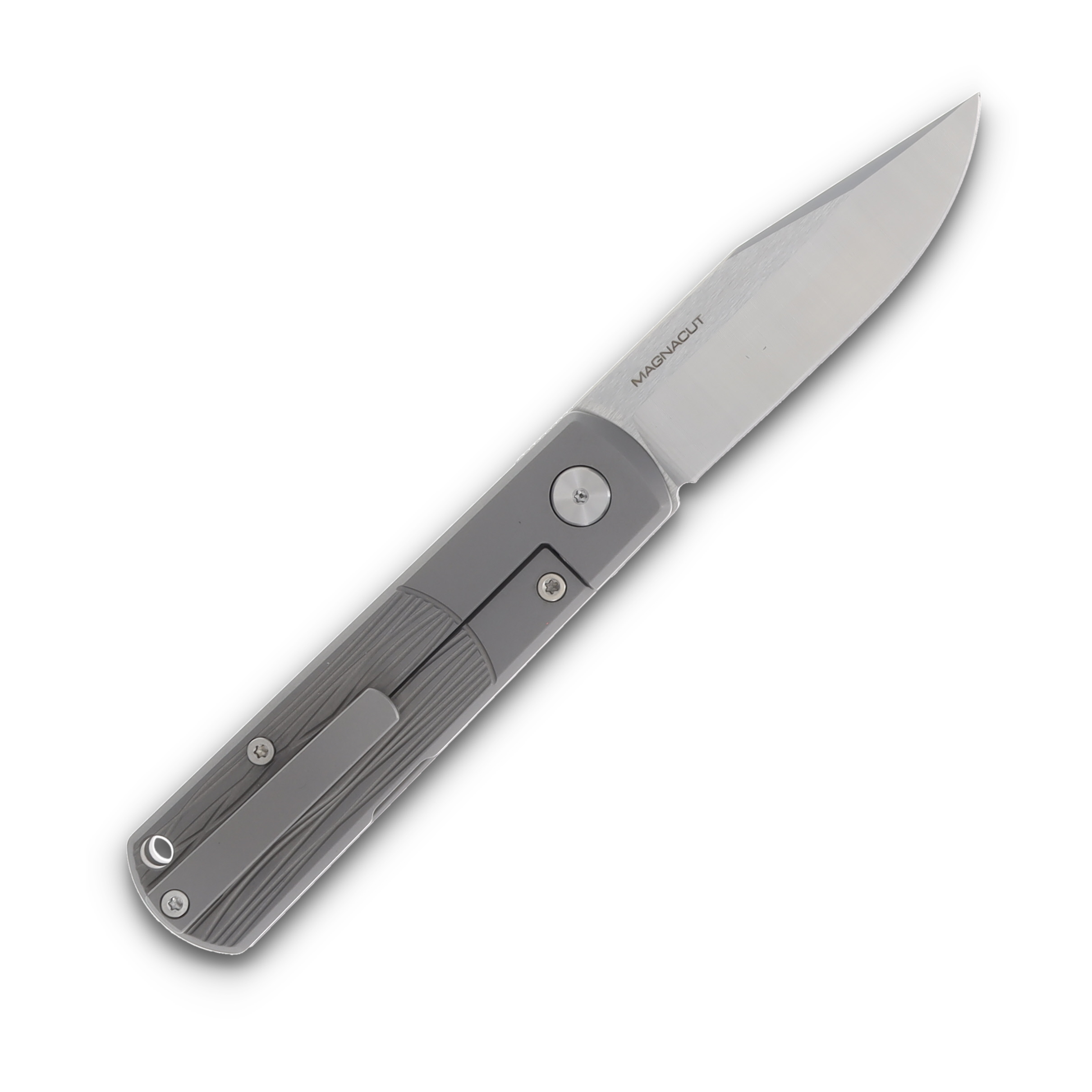 Boker BRLW Folding Pocket Knife Titanium Handle 2.56in CPM Magnacut Clip Point Blade BK112630 View 2