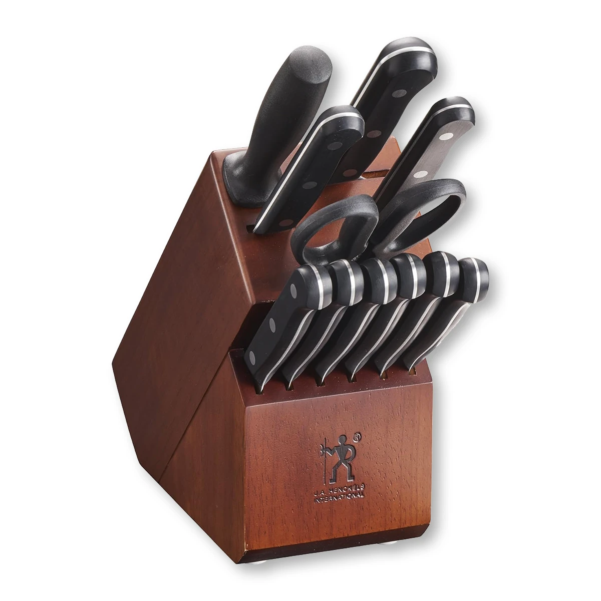 Henckels Solution 12pc Knife Block Set with Hardwood Block 1014158 View 2