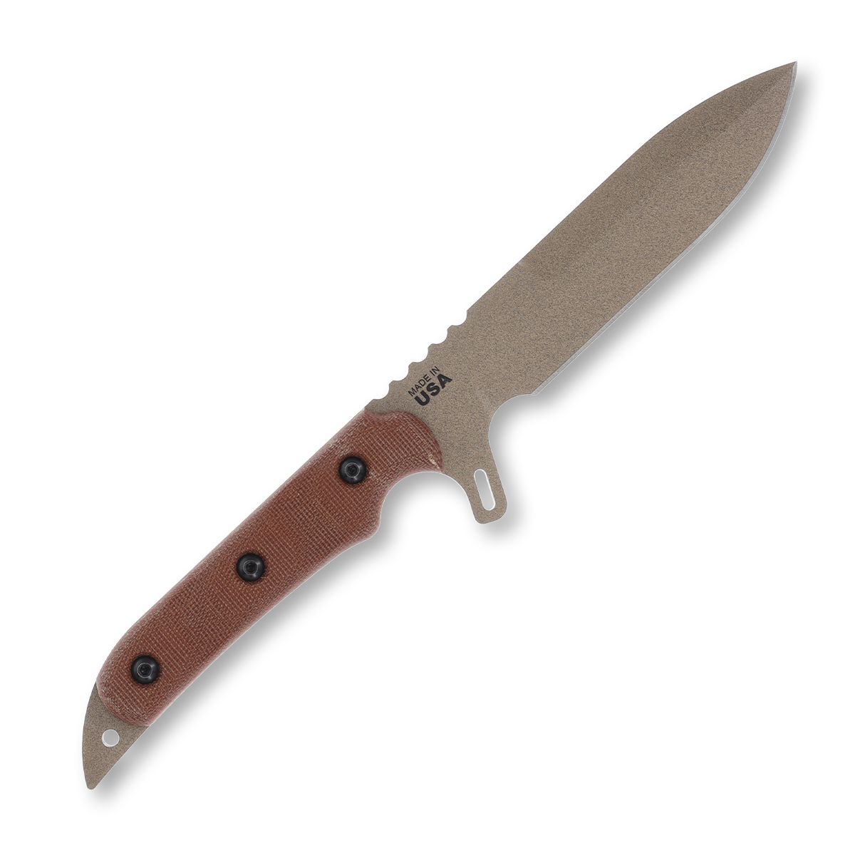 TOPS Missile Strike Fixed Blade Tan 6in Plain Coyote Tan Spear Point TPMS01 View 3