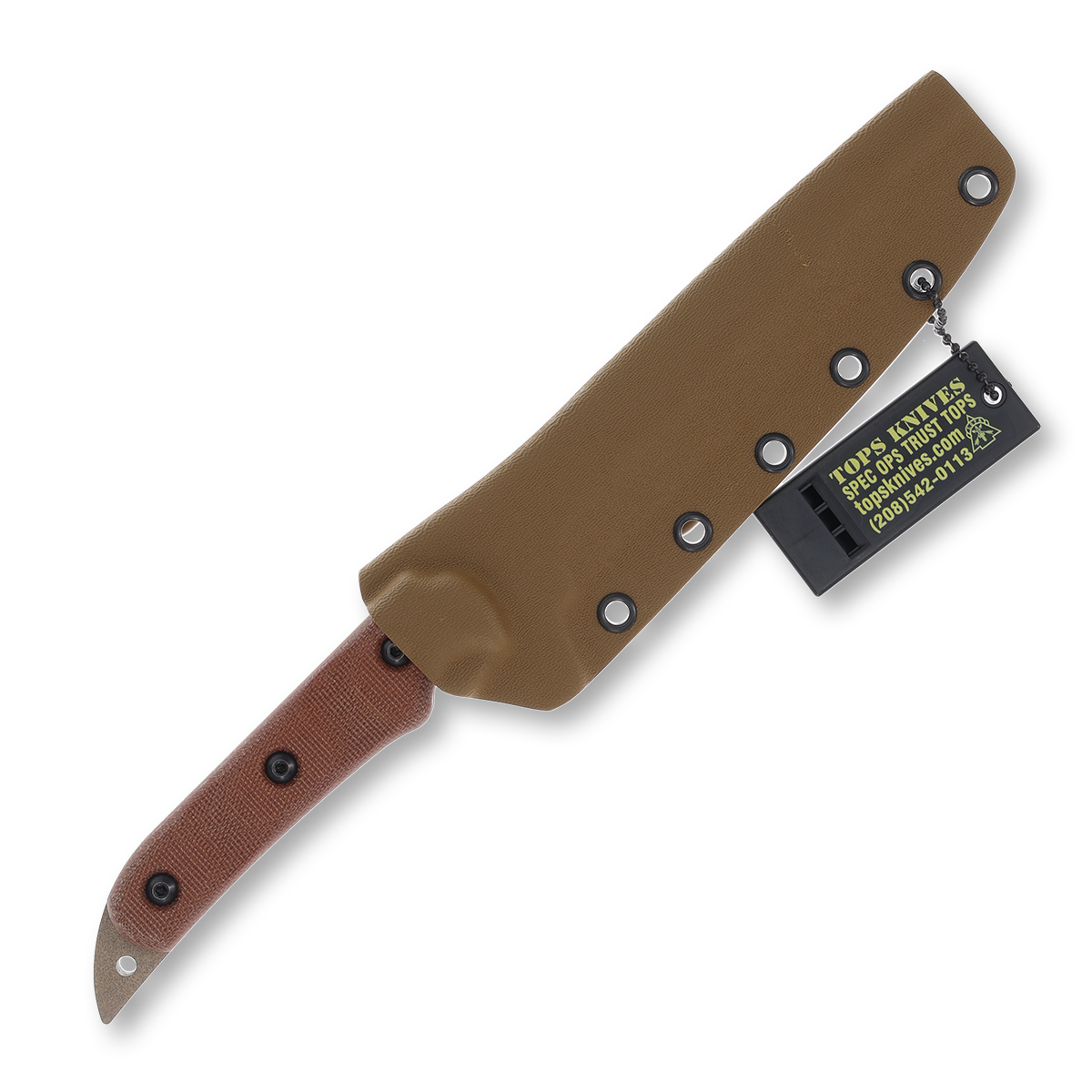 TOPS Missile Strike Fixed Blade Tan 6in Plain Coyote Tan Spear Point TPMS01 View 5