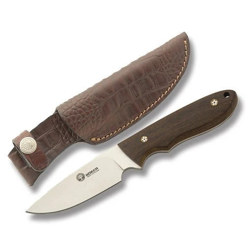 Boker Arbolito Pine Creek Fixed Blade Knife 3.63in Plain Guayacan Wood BKBA701G View 1