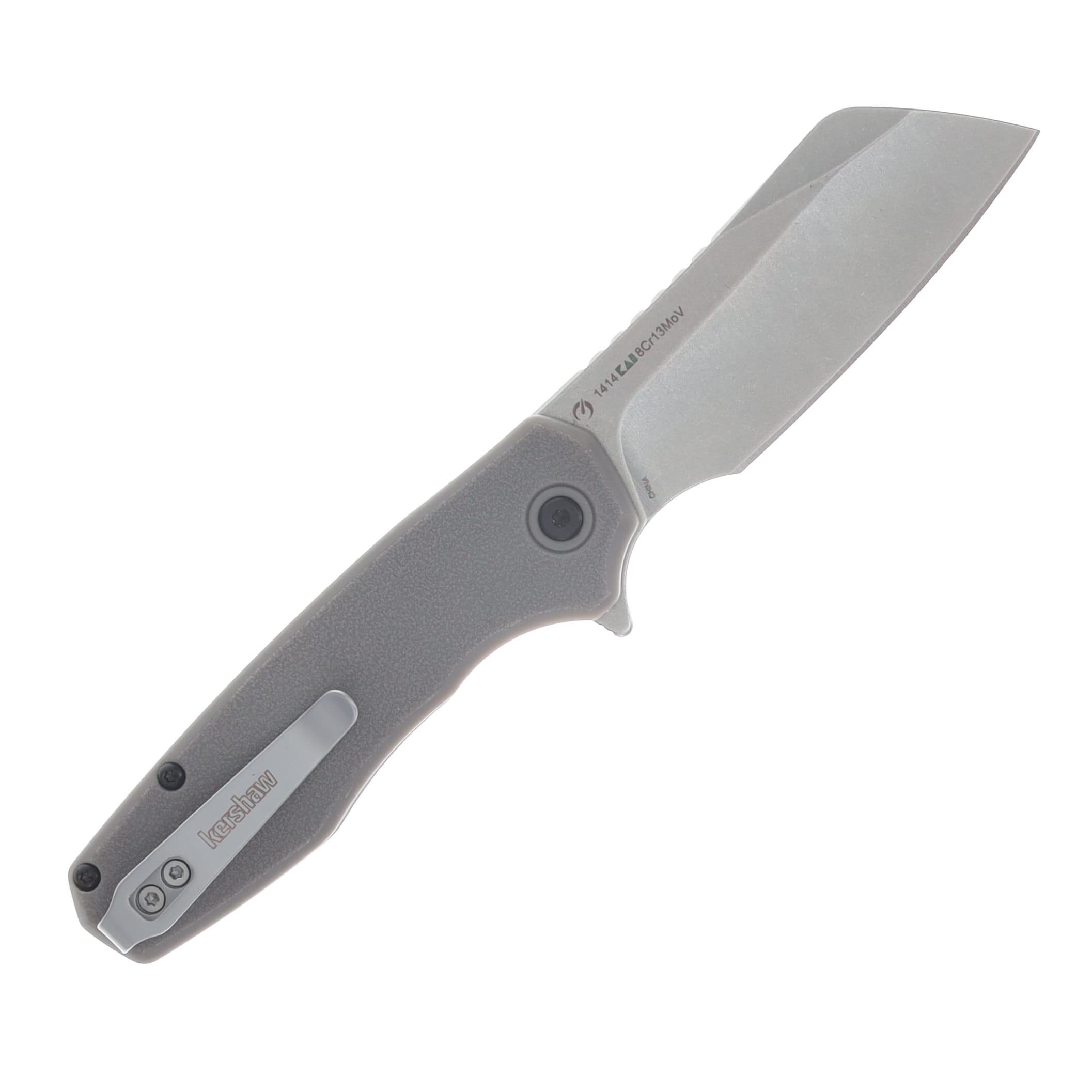 Kershaw Wharf Spring Assisted Folding Knife 3.8in Plain Gray GFN KS1414 View 2