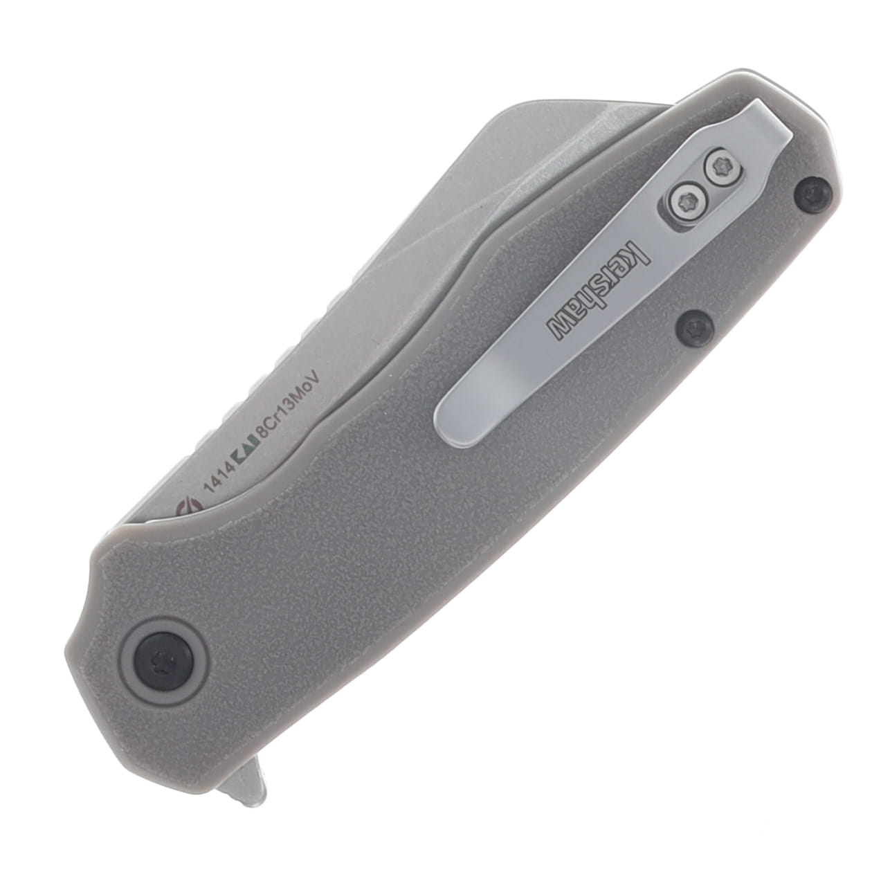Kershaw Wharf Spring Assisted Folding Knife 3.8in Plain Gray GFN KS1414 View 5