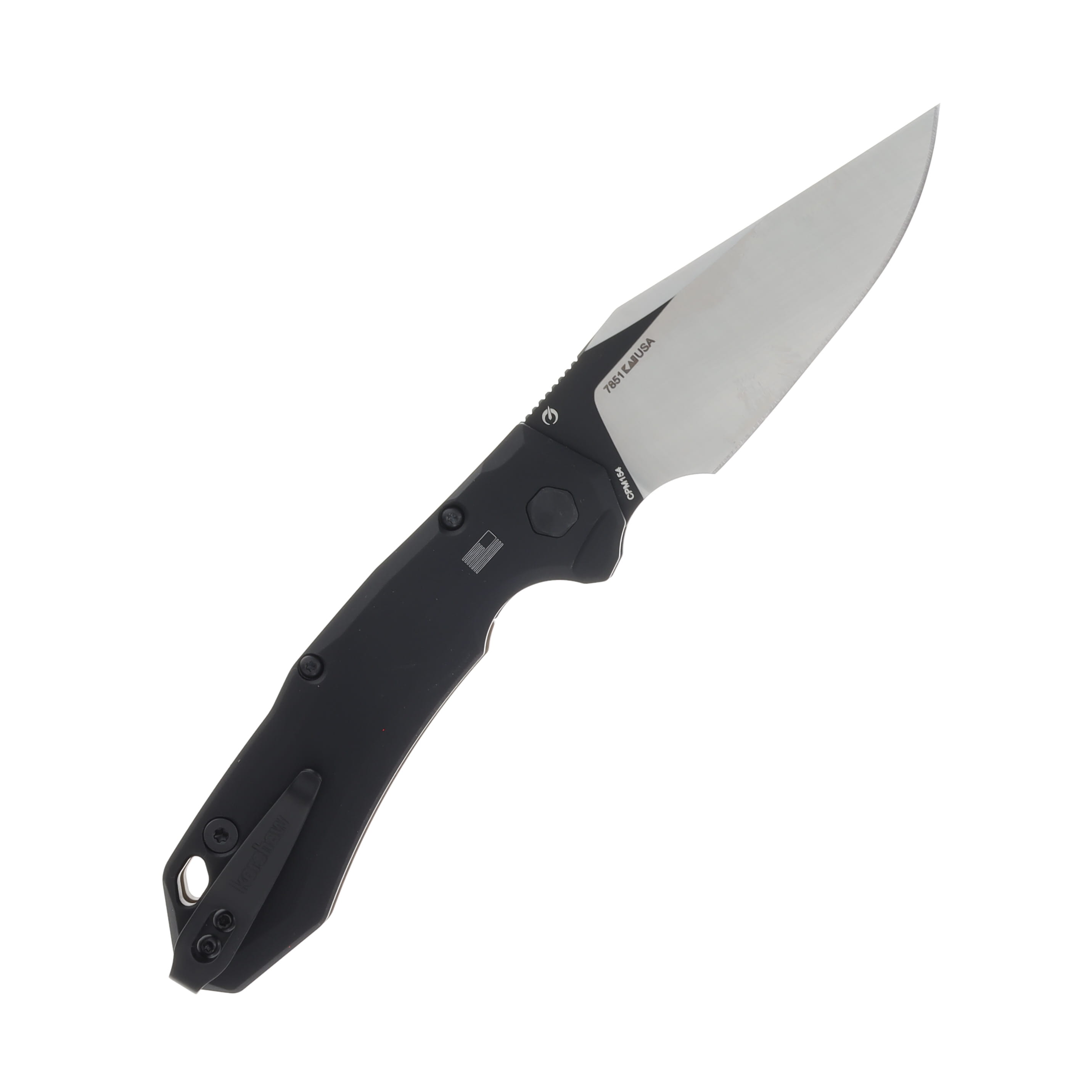 Kershaw 7851 Launch 19 Automatic 3.3in Satin/Black CPM 154 Clip Point, Black/Earth Brown G-10 AUKS7851 View 2