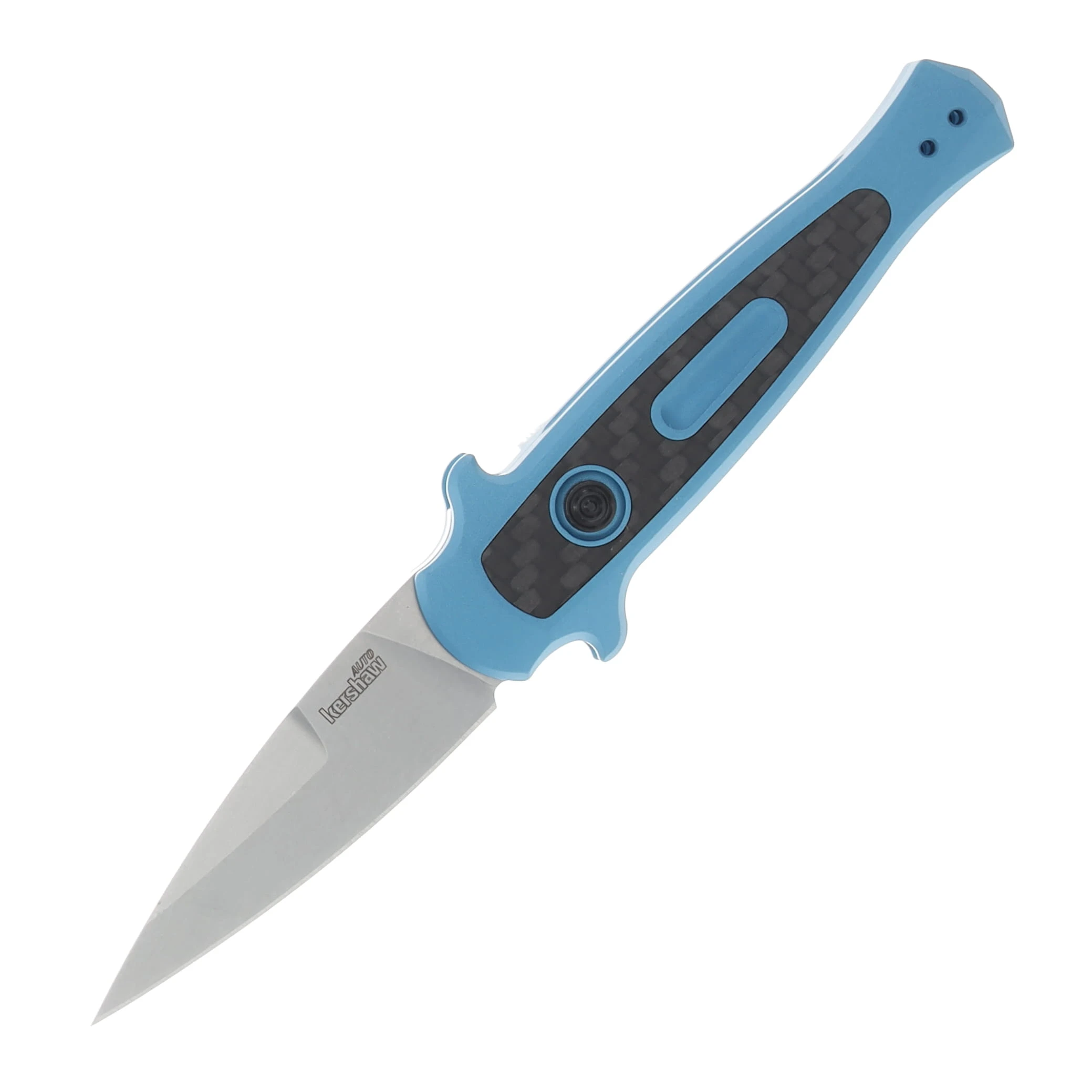 Kershaw Launch 12 Automatic Knife Stonewash Spear Point/Teal AUKS7125TEALSW View 1