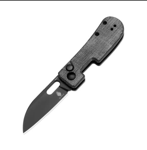 Kizer Banish Folding Knife 2.3 Inch Plain Black Sheepsfoot V2676C1 View 1