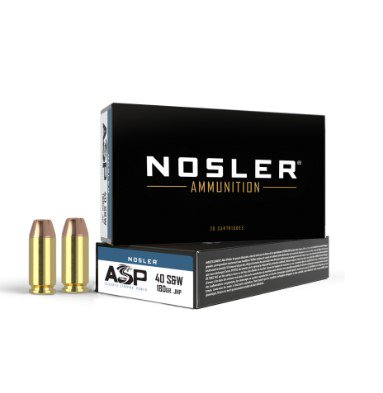 Nosler ASP .40 S&W 150gr JHP Skived Jacket Brass 20rd Box 51283 View 1
