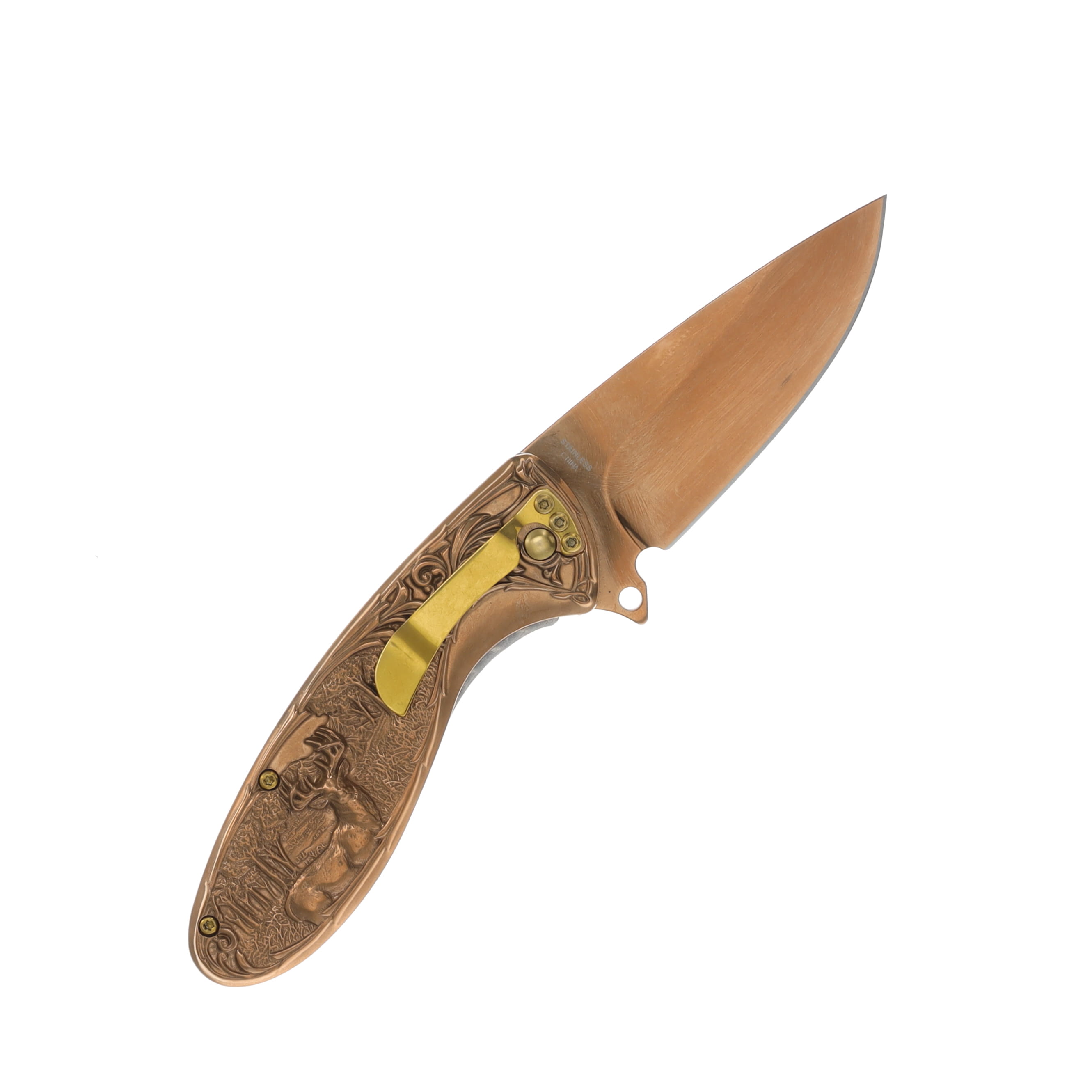 Szco Forest Prince Linerlock Folding Knife 300428RG View 2