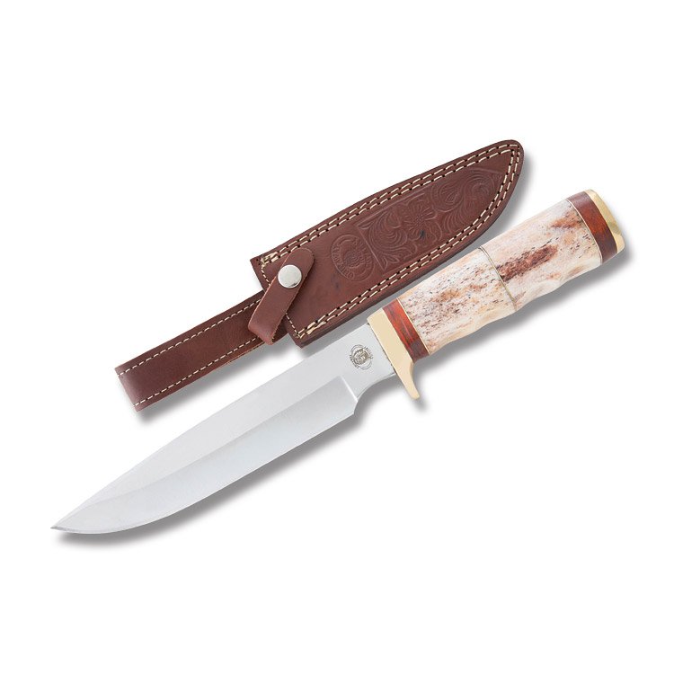 Frost Chipaway Brown Bear Hunter Natural Bone Fixed Blade FRCW3449BRB View 1