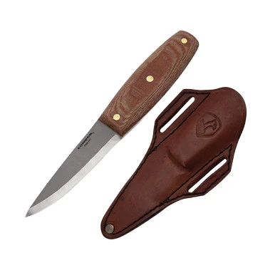 Condor Tool & Knife Primitive Mountain Fixed Blade Knife Satin Finish Natural Micarta View 1