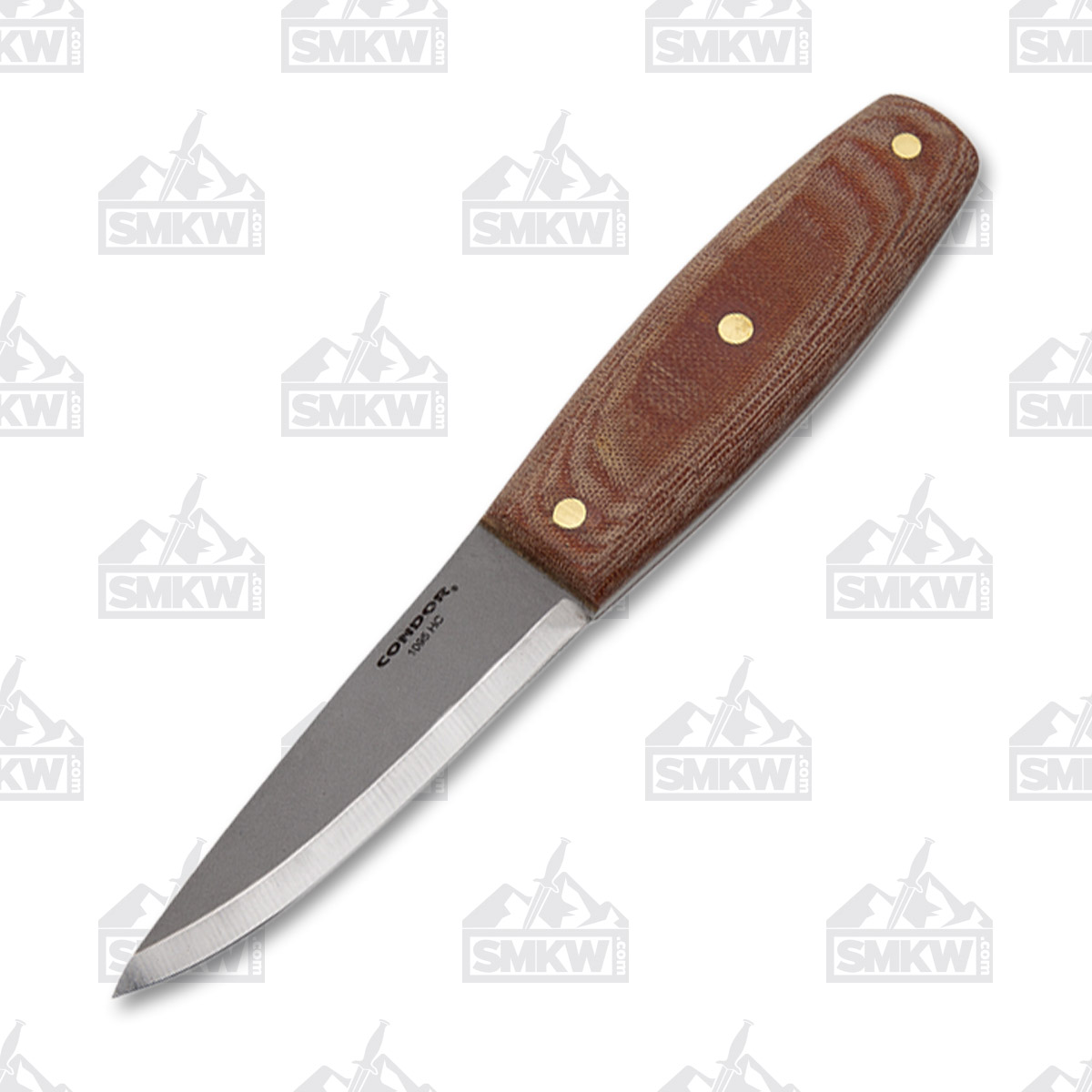 Condor Primitive Mountain Knife Natural Micarta 4.0in Satin Fixed Blade CTK39184 View 2