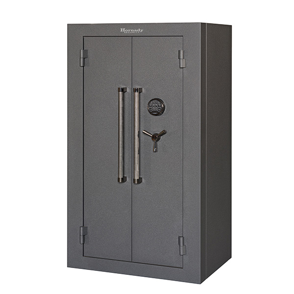 Hornady Mobilis Double Door Max Matte Grey 9 Gauge Steel Safe (34in W x 25in D x 59in H) 95071 View 1