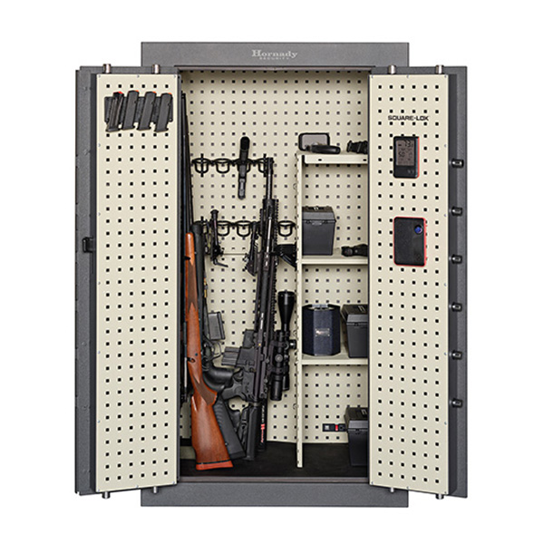 Hornady Mobilis Double Door Max Matte Grey 9 Gauge Steel Safe (34in W x 25in D x 59in H) 95071 View 3