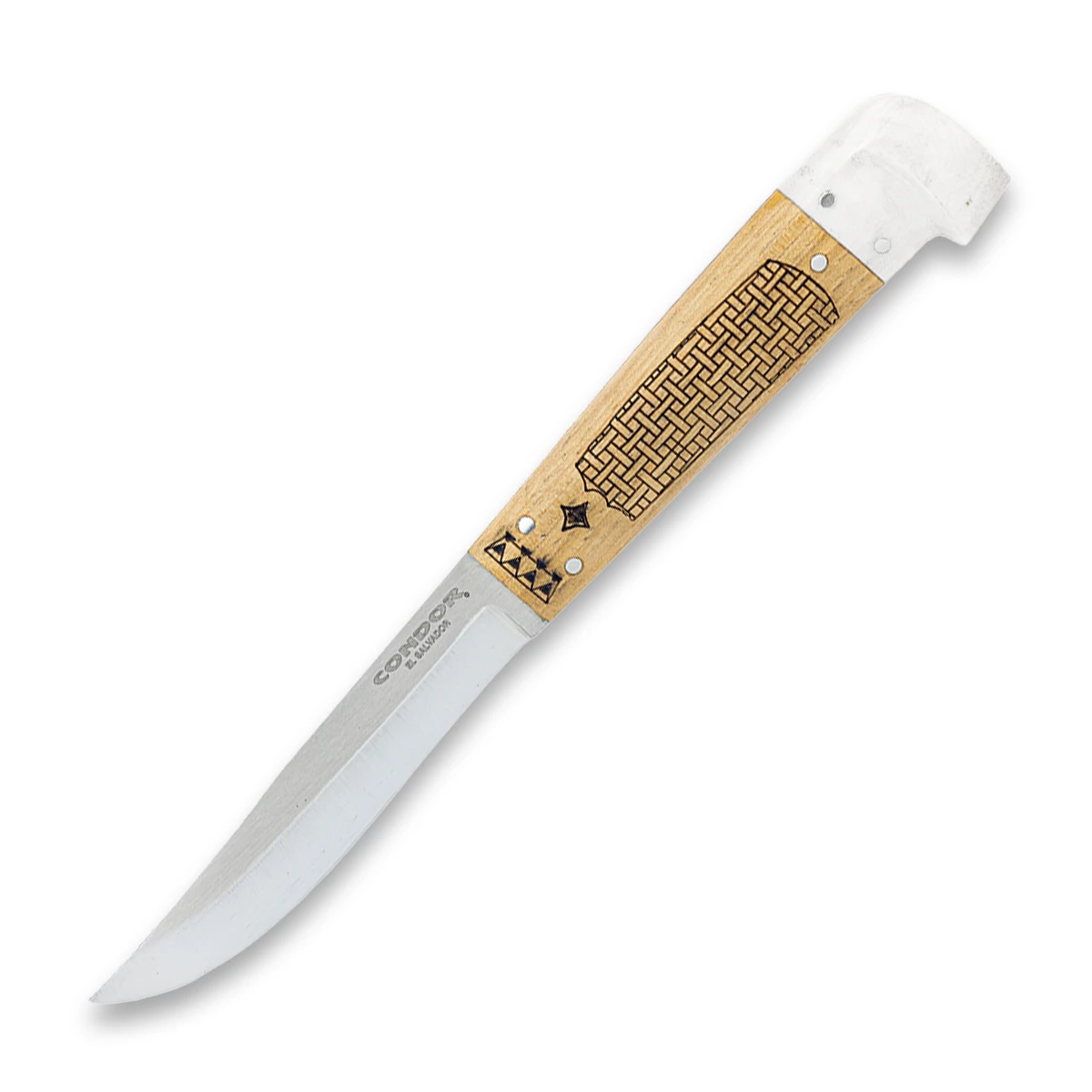Condor Tool & Knife Samicarta Fixed Blade Knife Polished Finish Clip Point Hickory CTK62773 View 1
