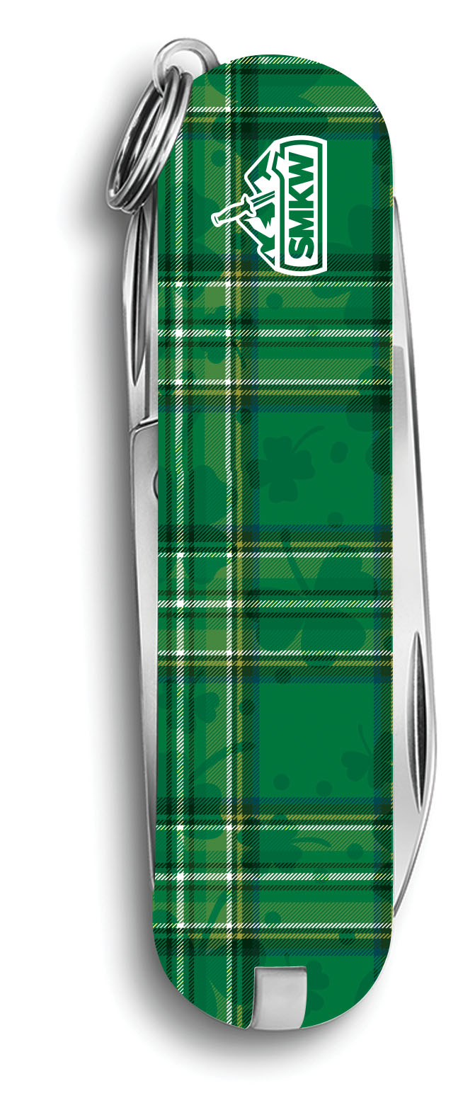 Victorinox SMKW Exclusive Classic SD Swiss Army Knife Irish Clover Plaid V1157 View 3