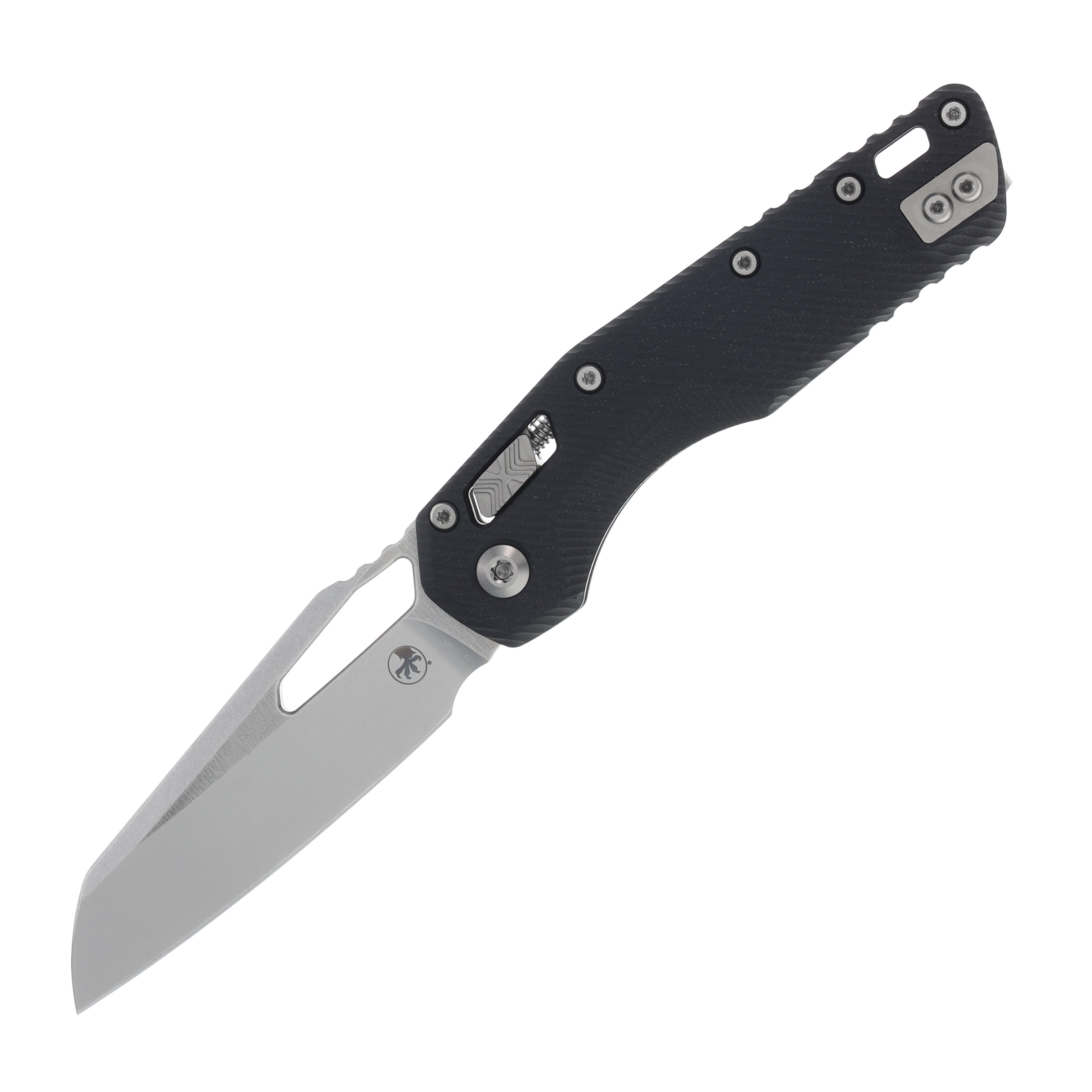 Microtech MSI Folding Knife Black Fluted G-10 Handle STN WSH Standard Blade MT21010FLGTBK View 1