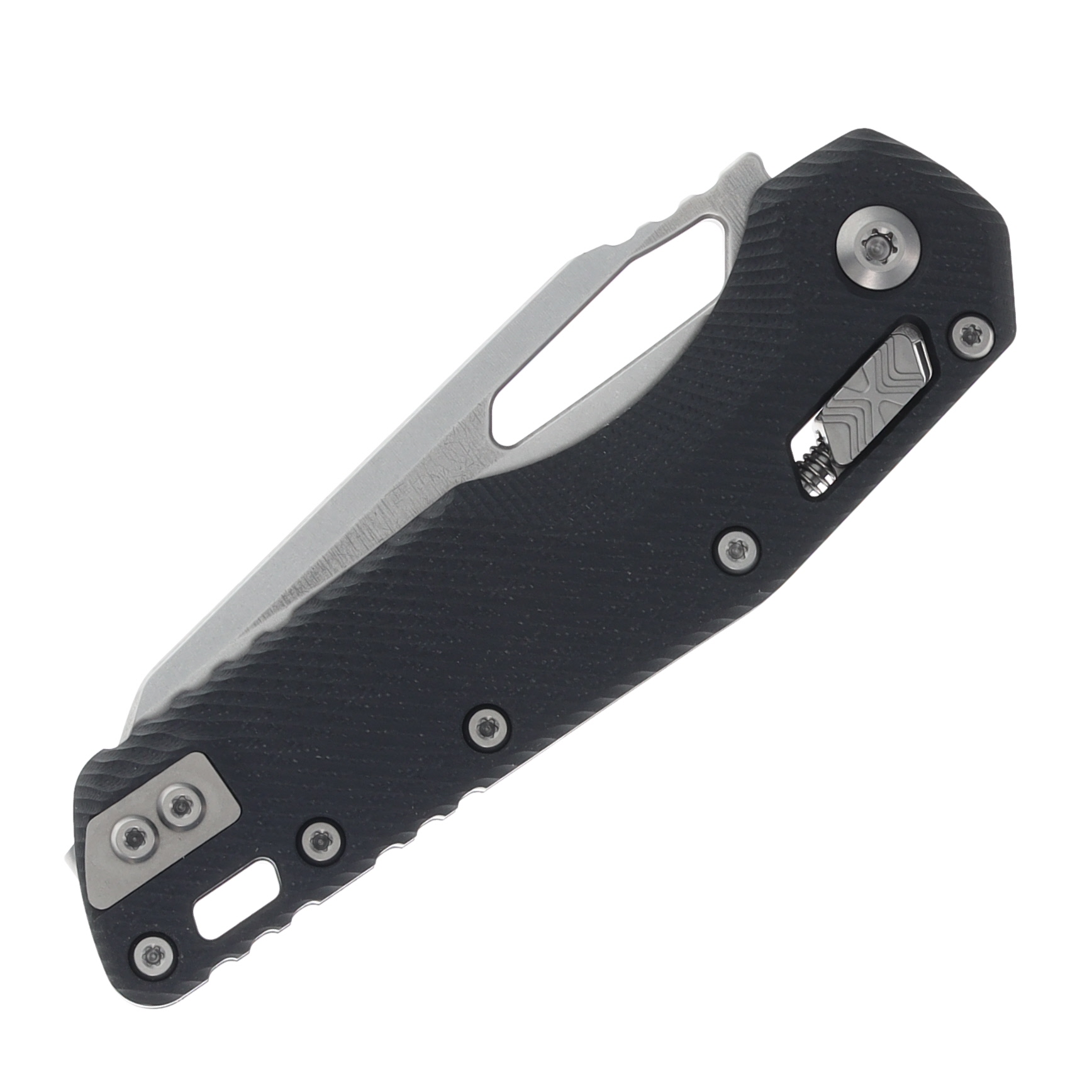 Microtech MSI Folding Knife Black Fluted G-10 Handle STN WSH Standard Blade MT21010FLGTBK View 6