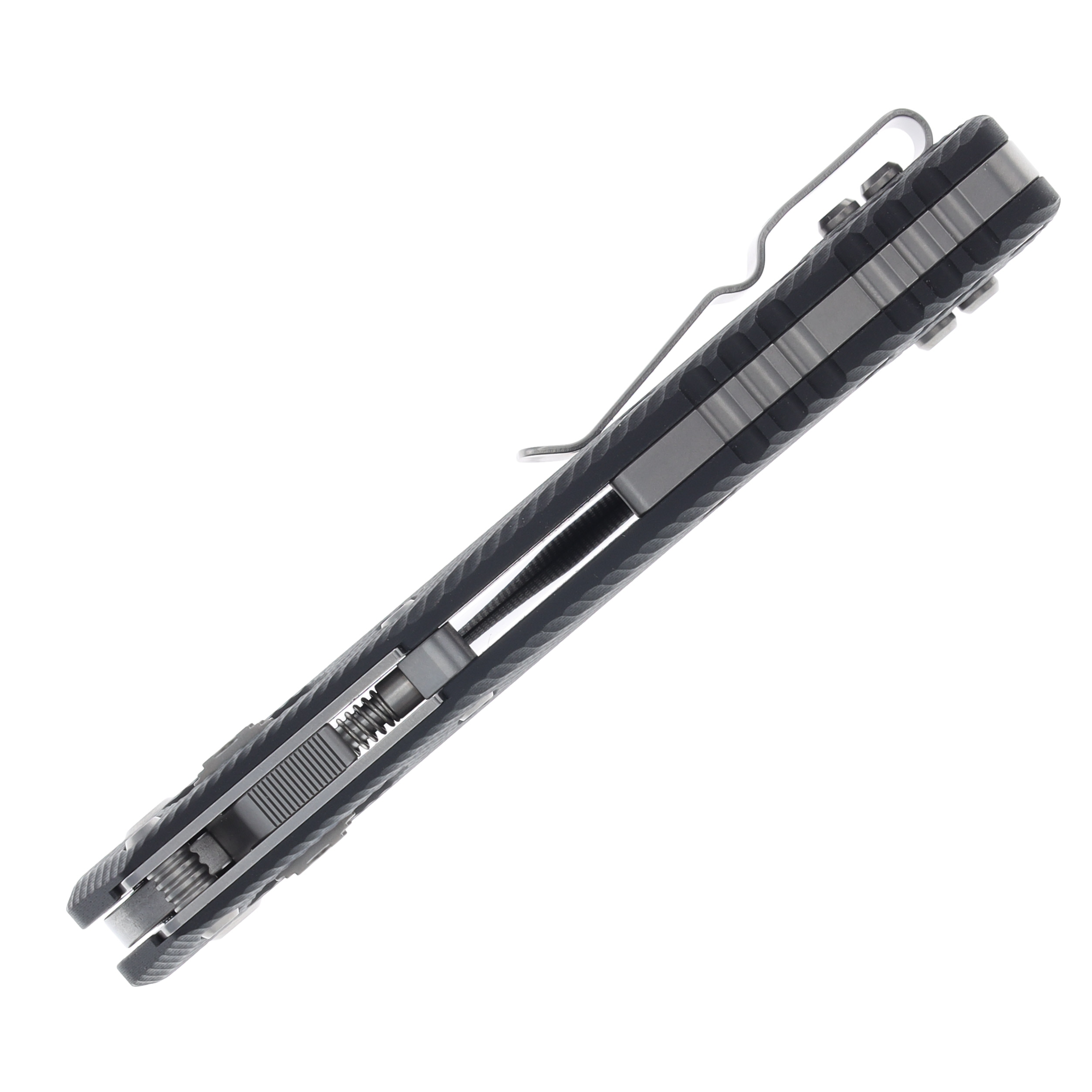 Microtech MSI Folding Knife Black Fluted G-10 Handle STN WSH Standard Blade MT21010FLGTBK View 8