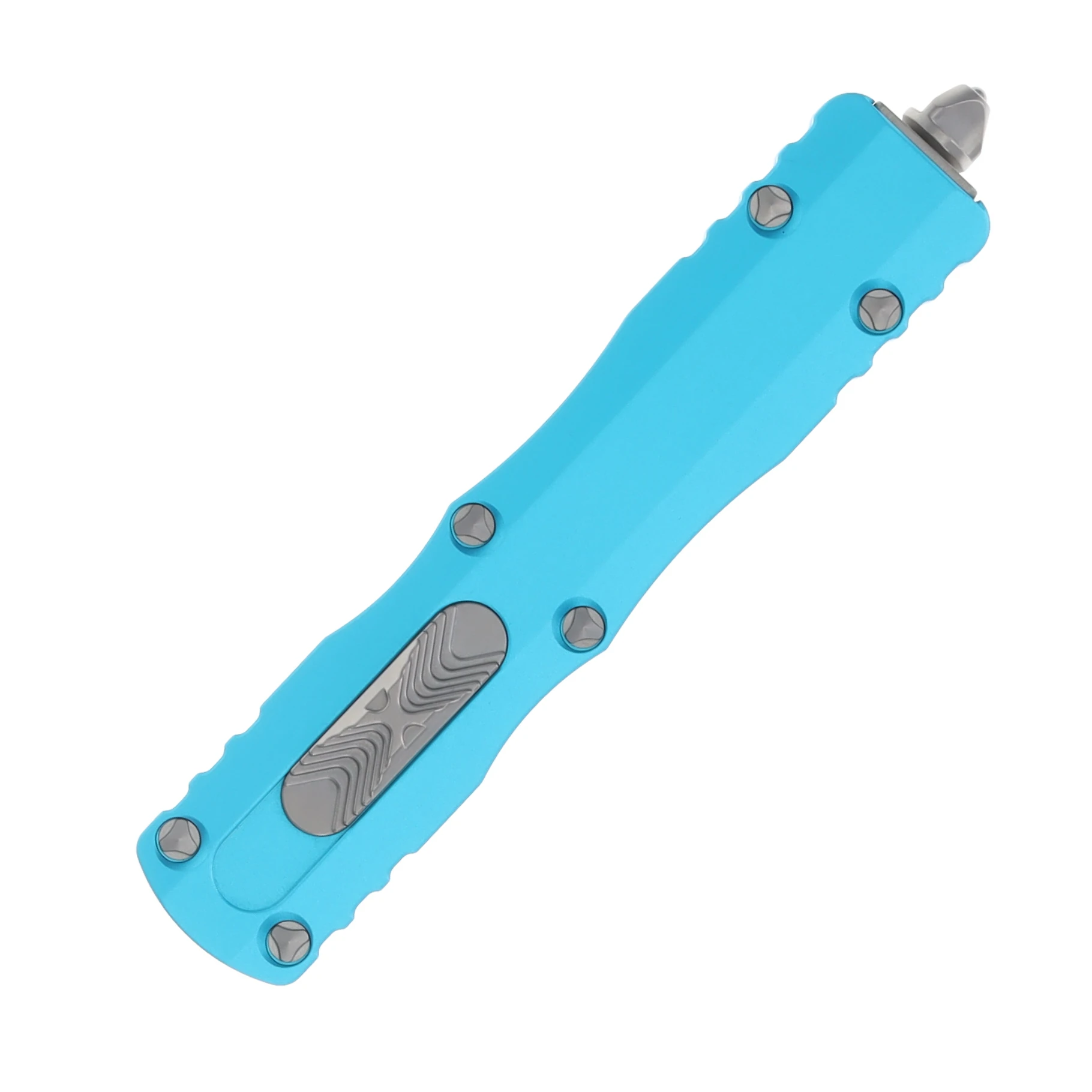Microtech Dirac OTF Automatic Knife Satin Half Serrated Dagger/Turquoise AUMT2255TQ View 3