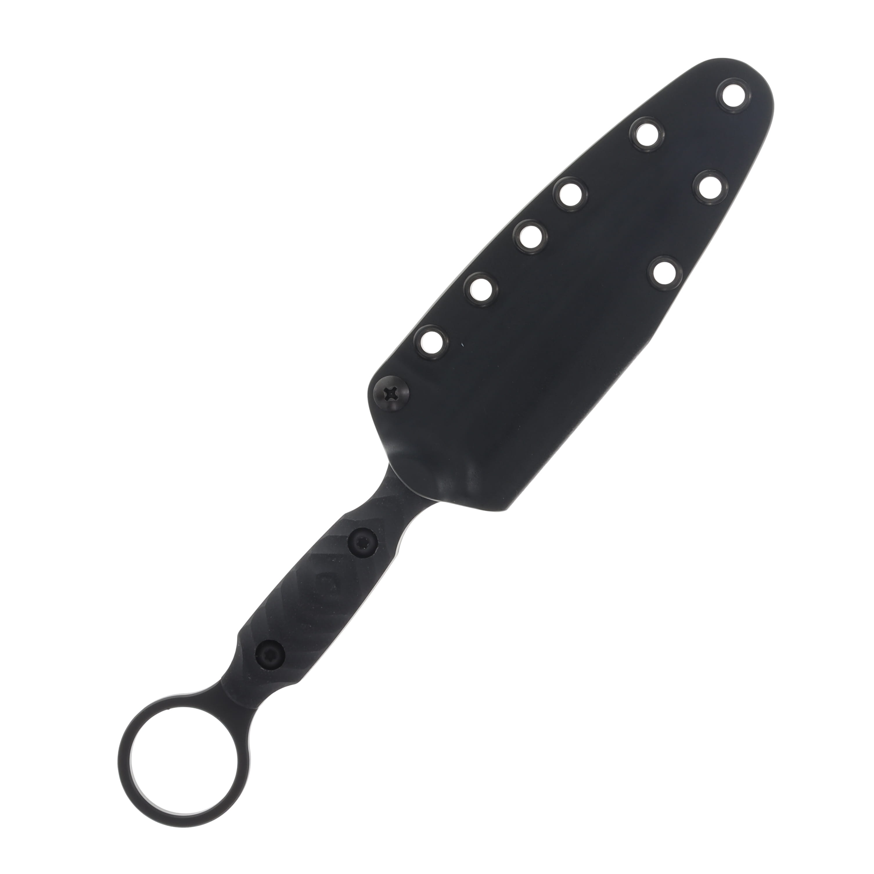 TOOR Specter R Fixed Blade Knife SOCOM 4.25in Plain Black Dagger SPECTERRSB View 3