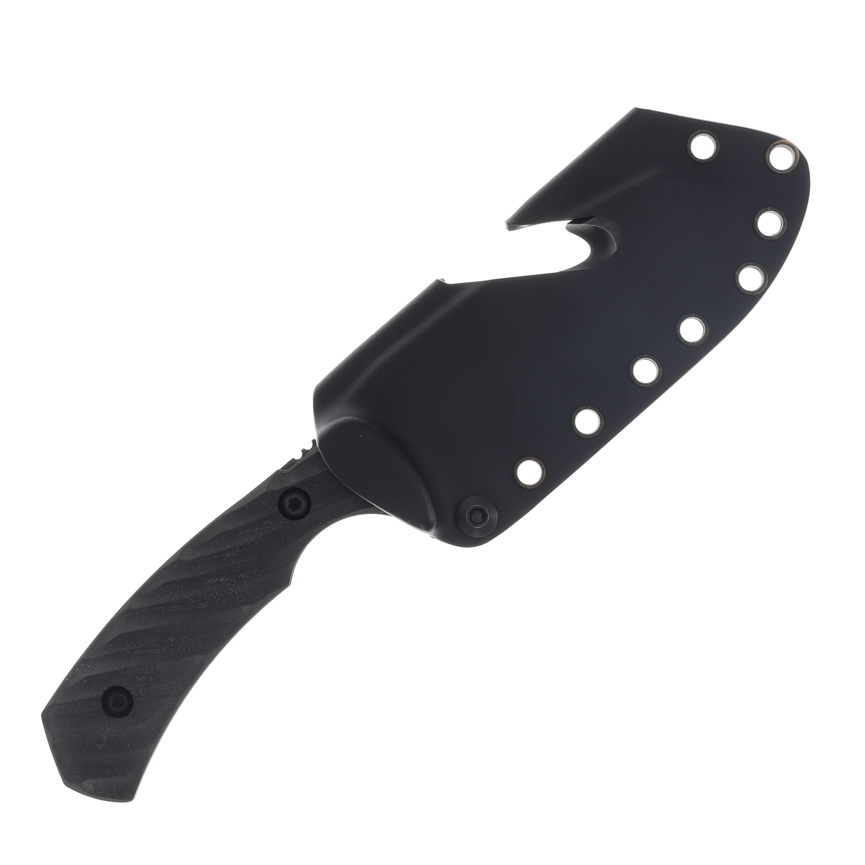 Toor Egress Fixed Blade Havoc Black 4.875in Plain Black Oxide SERE Hook EGRESSHB View 3