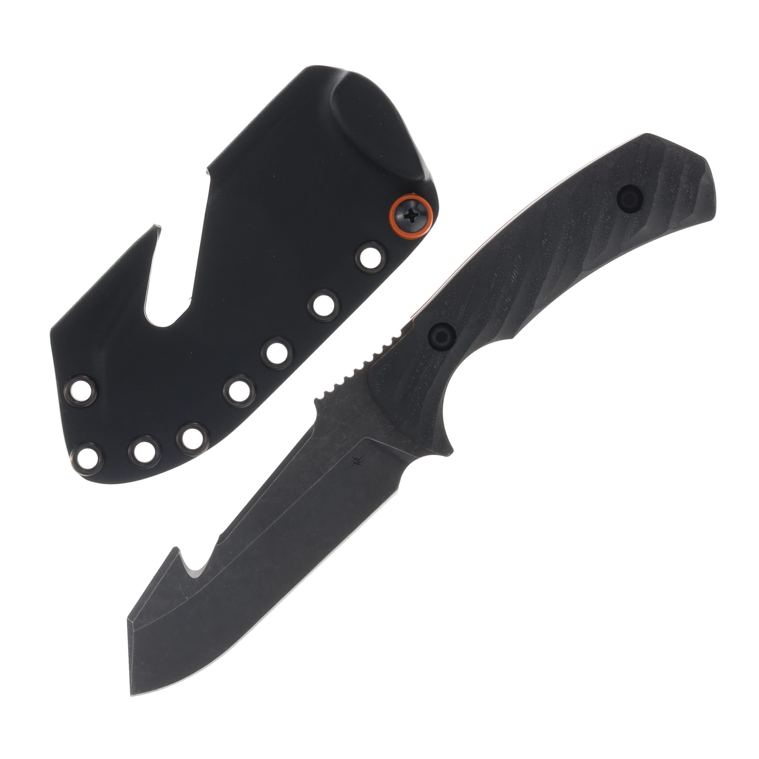 Toor Egress Fixed Blade Havoc Black 4.875in Plain Black Oxide SERE Hook EGRESSHB View 1