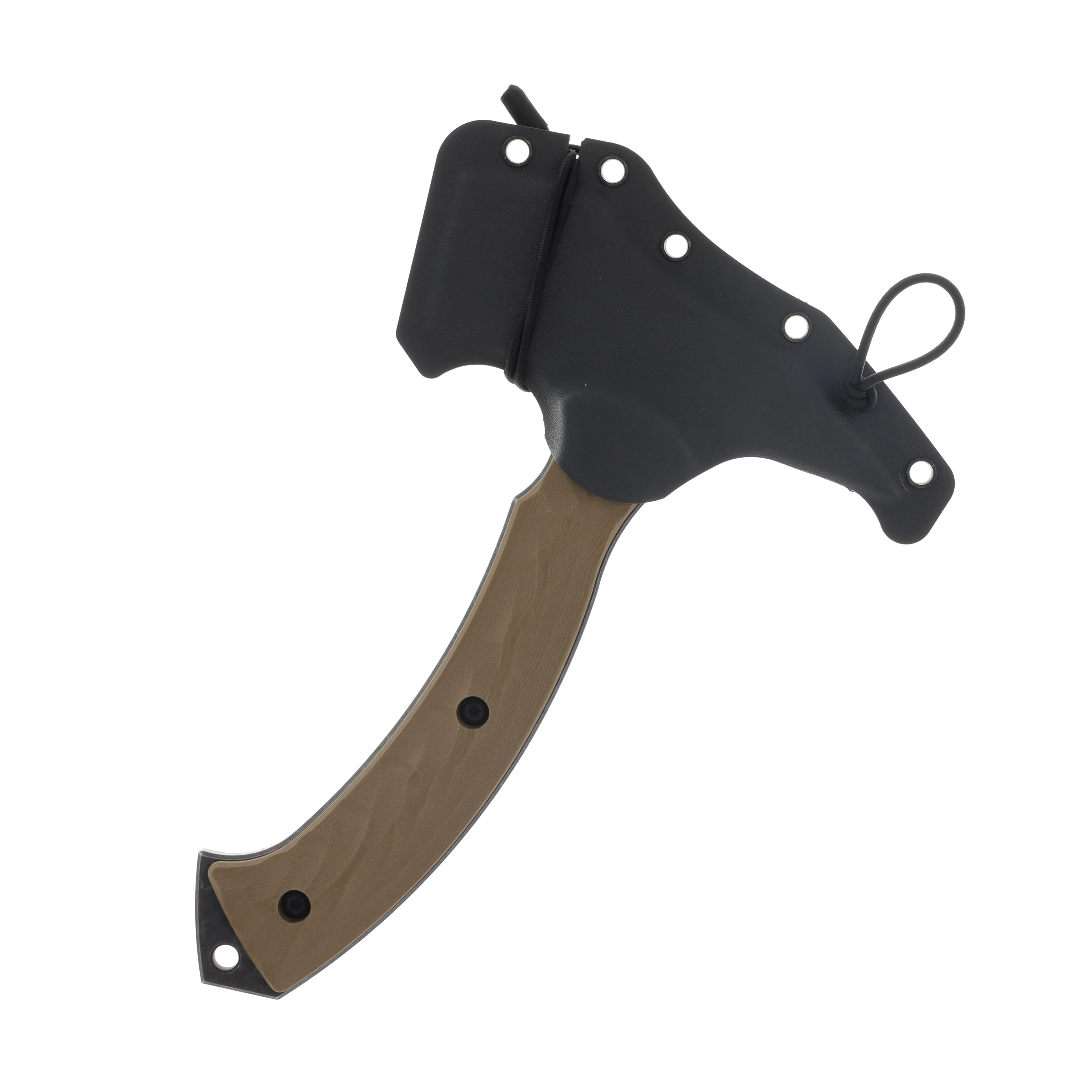 Toor F13 Tommy Hatchet Omaha Tan 5.5 Inch Plain Black Oxide Axe F13TOMMYOT View 3