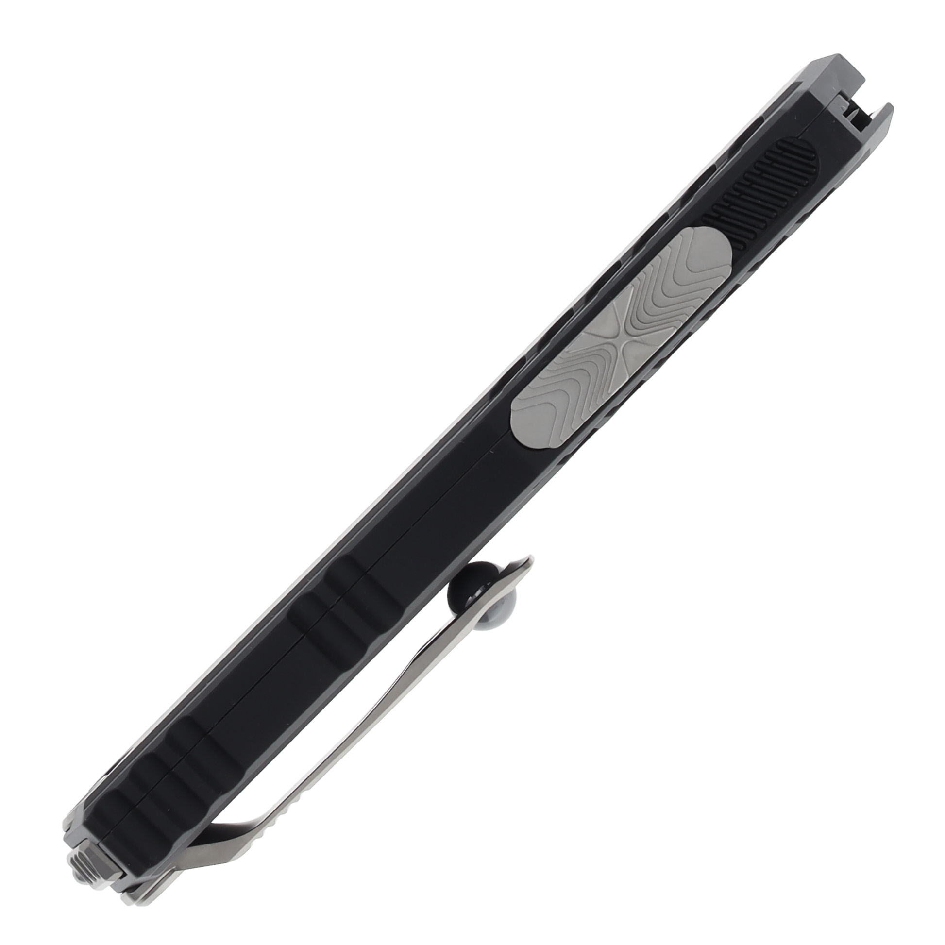 Microtech Cypher II OTF SE Automatic Knife 3.5in Plain Anodized Aluminum AUMT124110 View 5