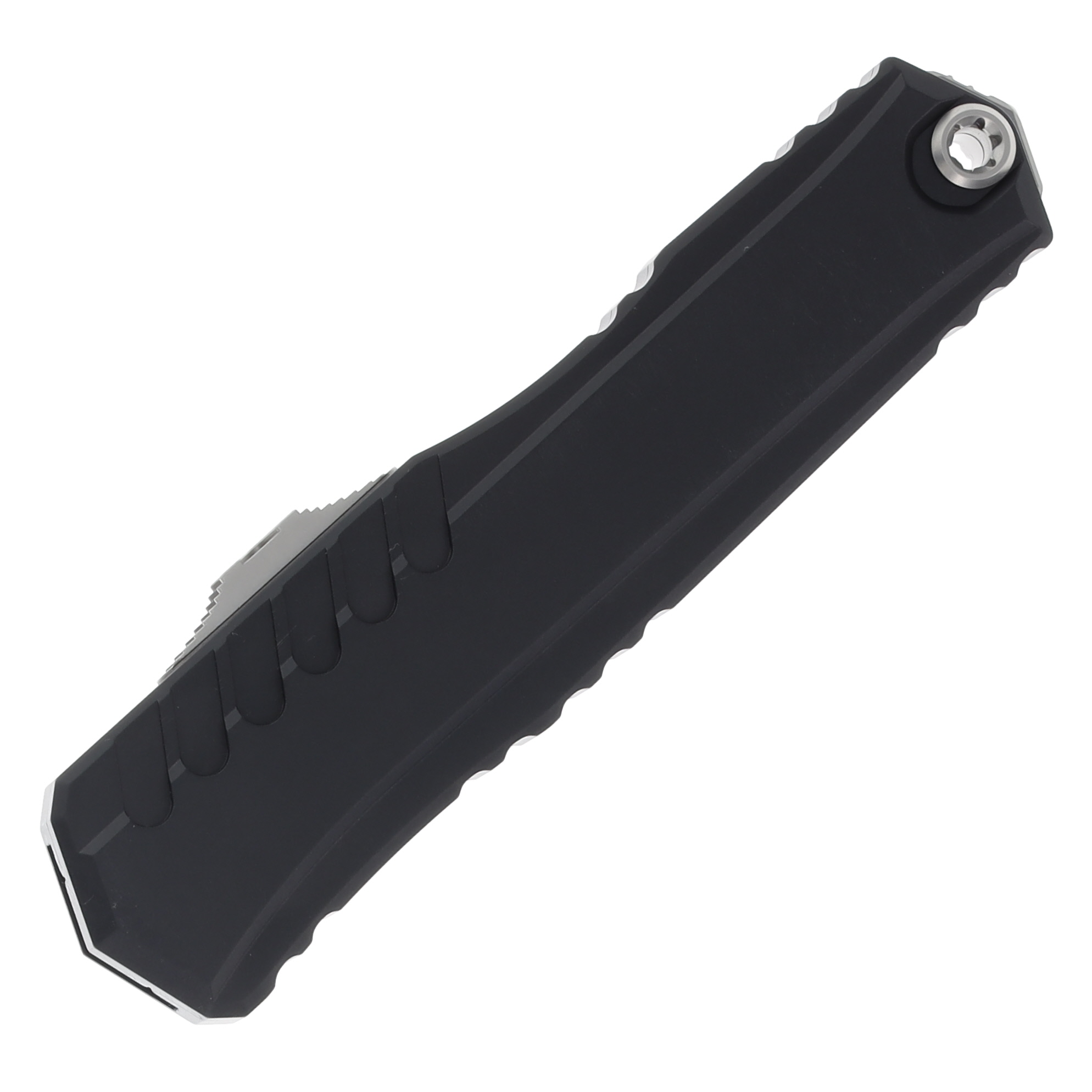 Microtech Cypher II OTF SE Automatic Knife 3.5in Plain Anodized Aluminum AUMT124110 View 3