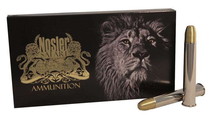 Nosler Safari .500 Nitro Express 3in 570gr Solid Flat Nose 10 Rds NOS40638 View 1