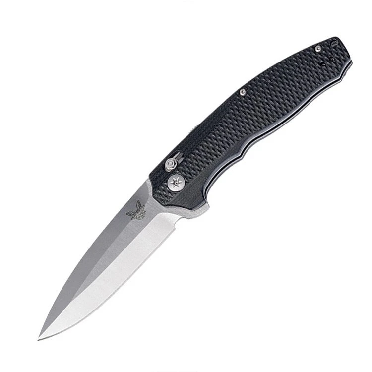 Benchmade Vector Folding Knife 3.6 Inch Plain Satin Spear Point BM495 View 1