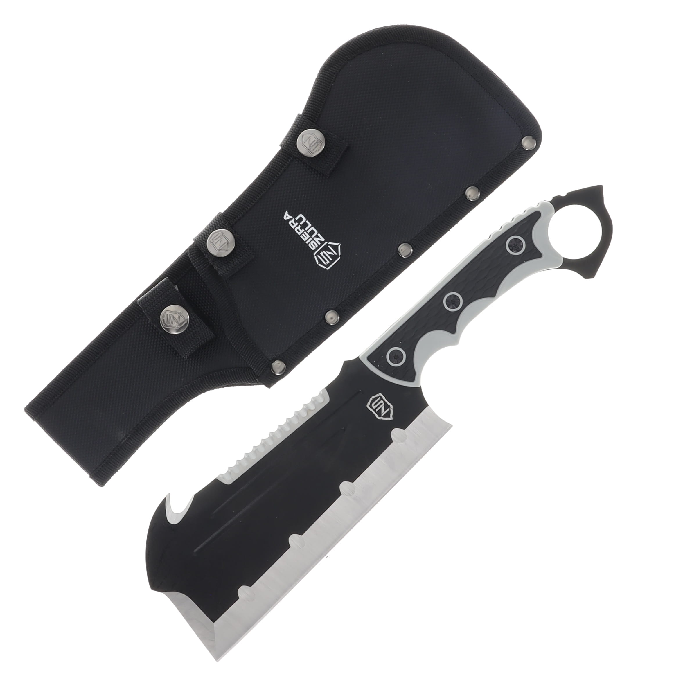 Sierra Zulu Bighorn Tactical Cleaver 7.5 Inch Plain Dual Finish SZ-5607 View 1