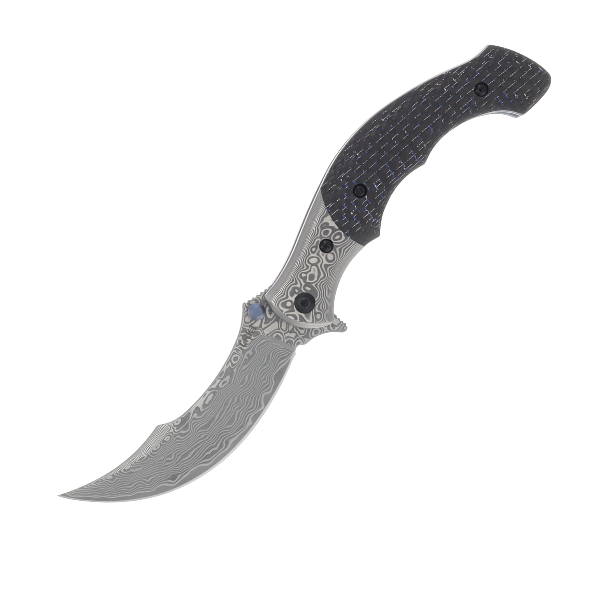 CRKT Ritual Compact 3.33in Damascus Carbon Fiber CR7466 View 1