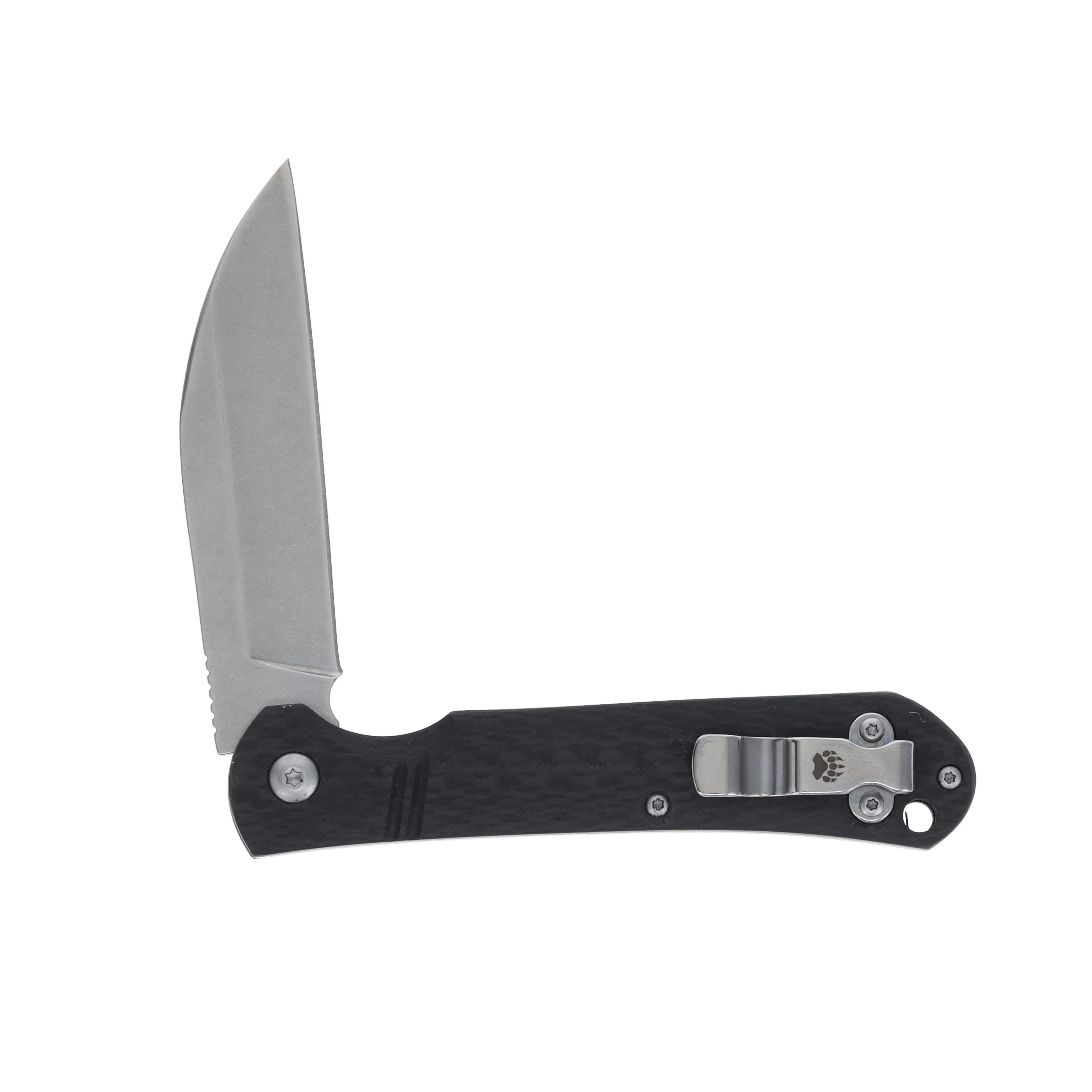 Bear & Son 3.25in D2 Wharncliffe Slip Joint Carbon Fiber Folding Knife BR484CF View 4