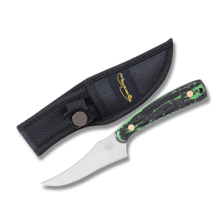Frost Ocoee River Jigged Skinner Fixed Blade Antique Green Handle With Sheath FROC534STAG View 1
