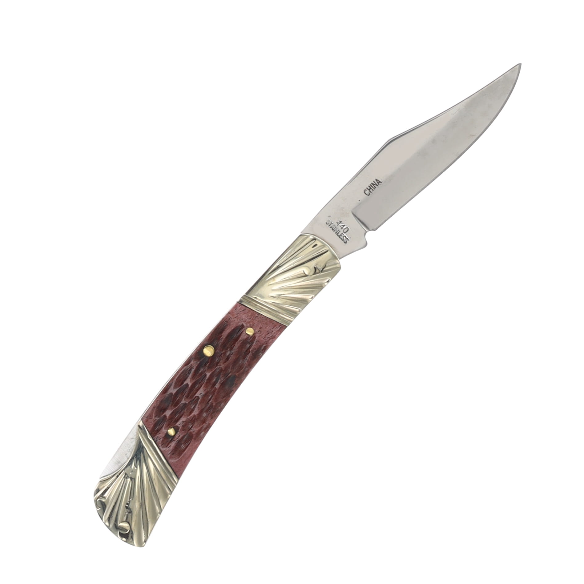 Steel Warrior Autumn Second Cut Barracuda Lockback Folding Knife FRSW100ASC View 3