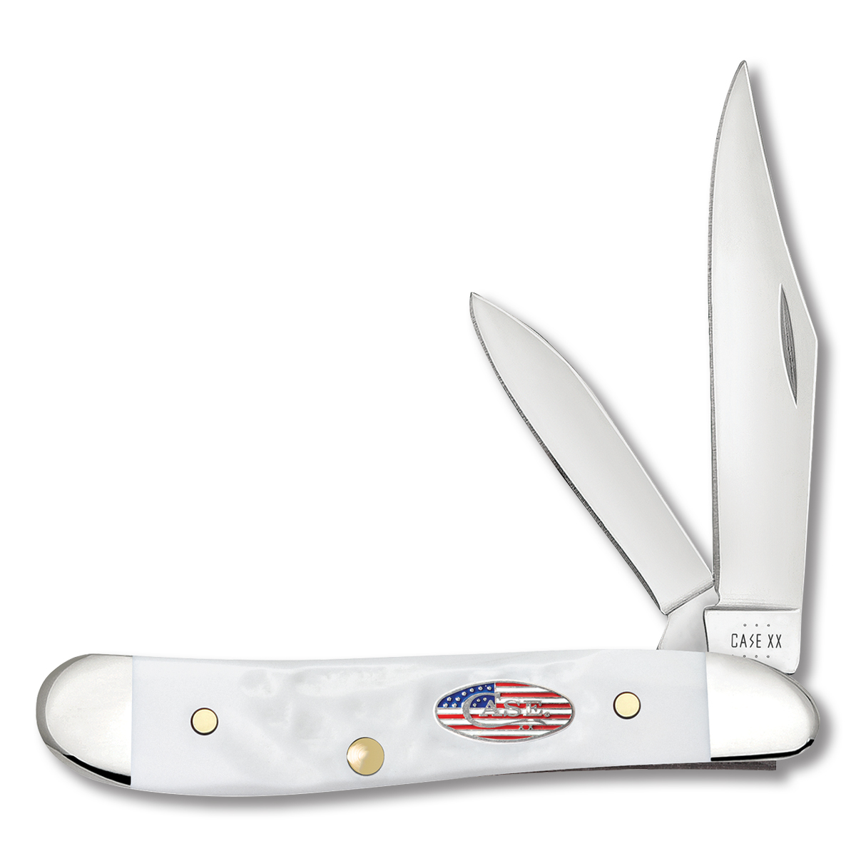 Case Rough White Jigged Synthetic Stars and Stripes Peanut CA14105 View 1