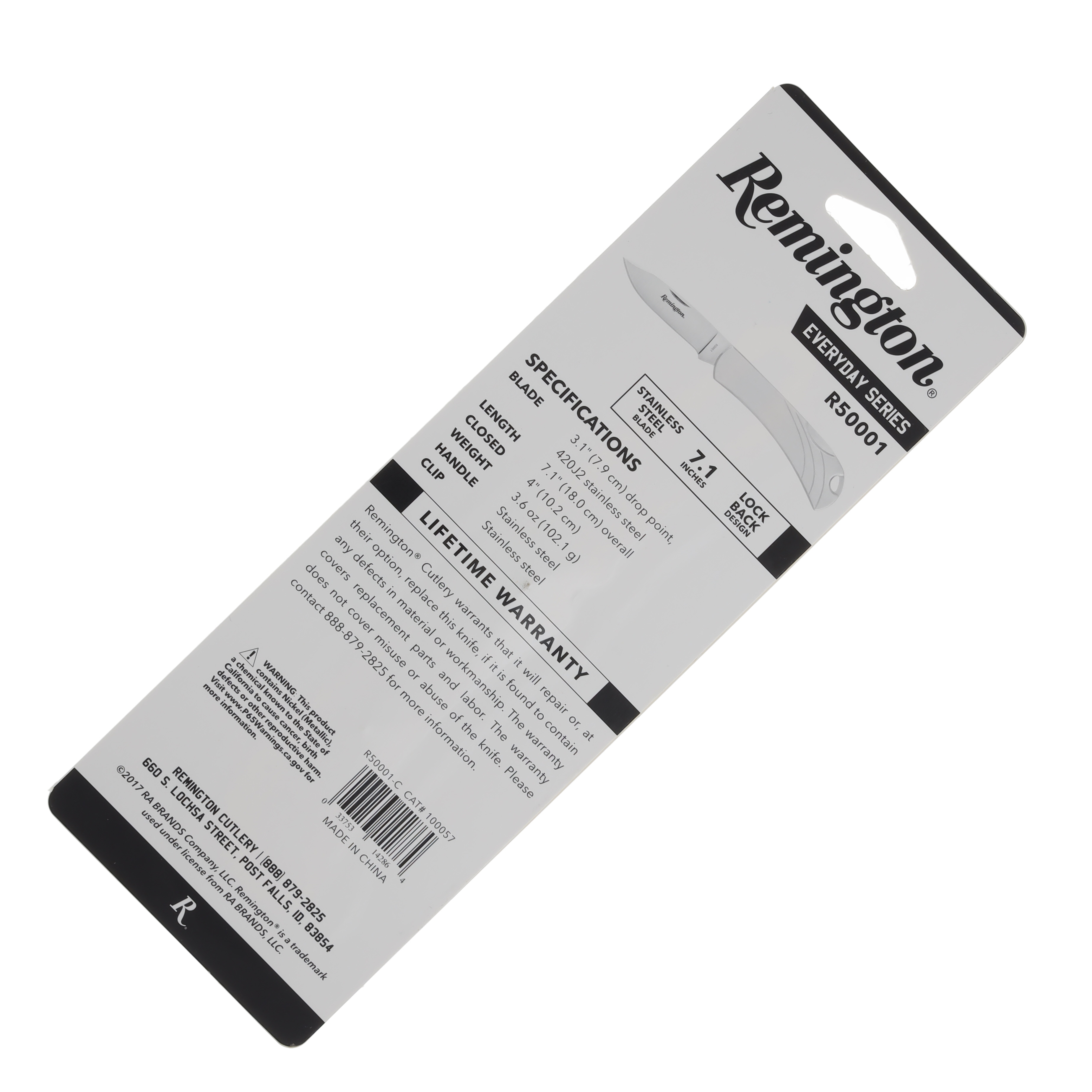 Remington Everyday Series Lockback Stainless Handle R50001 View 8