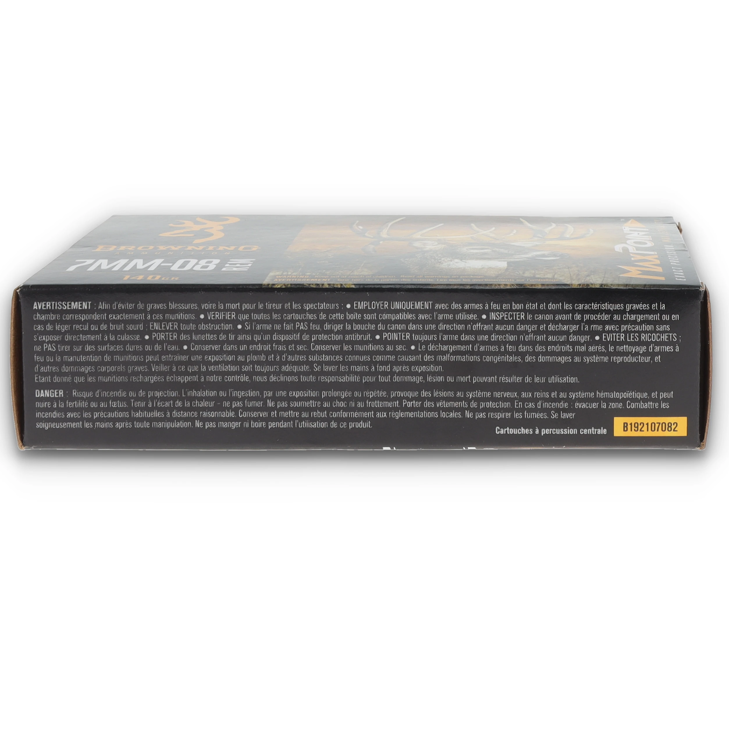 Browning MaxPoint 7mm-08 Rem 140gr Polymer Tip Ammo Brass 20Rd B192107082 View 8