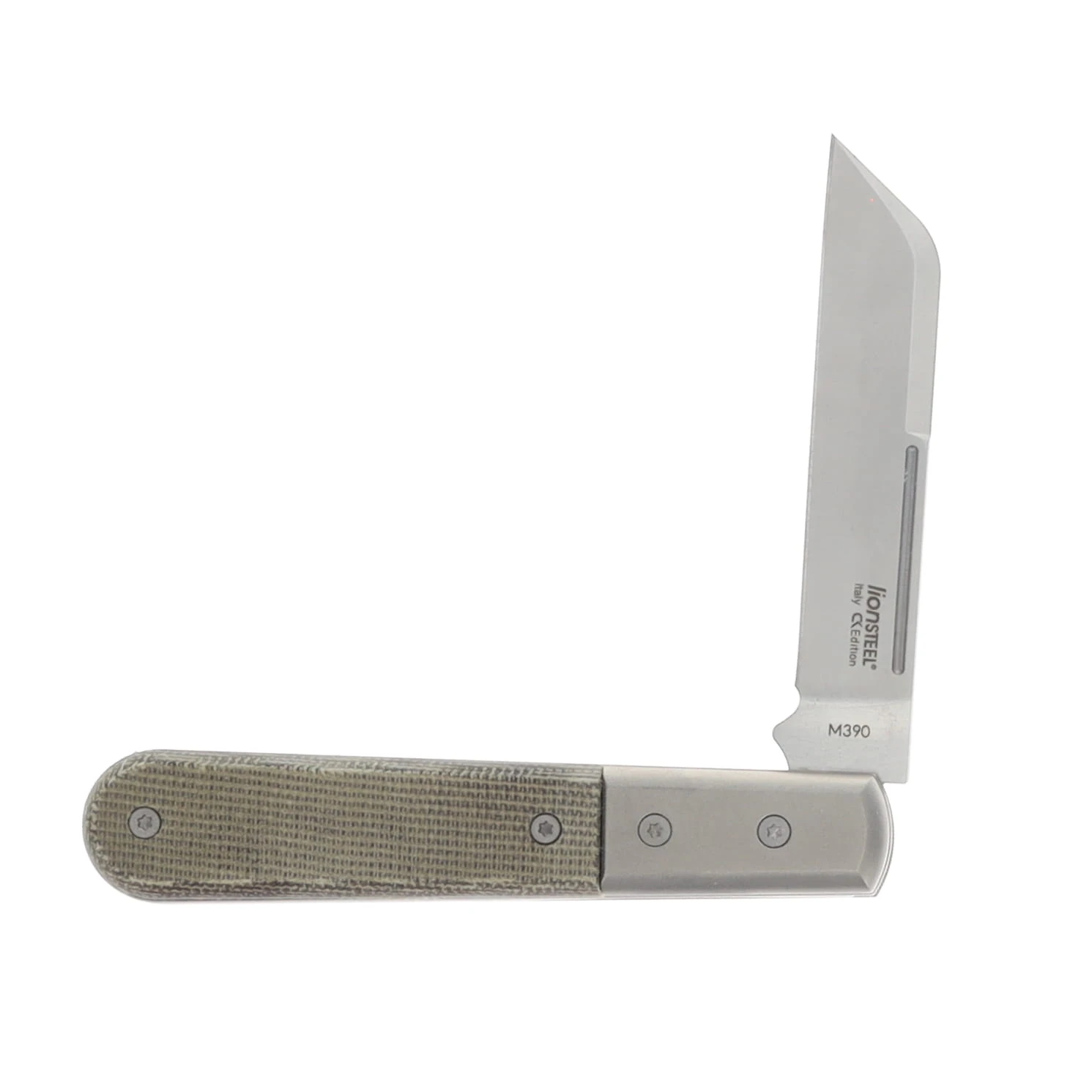 lionSTEEL CollectorKnives Barlow Series DOM Folding Knife M390/Micarta CK0115CVG View 3