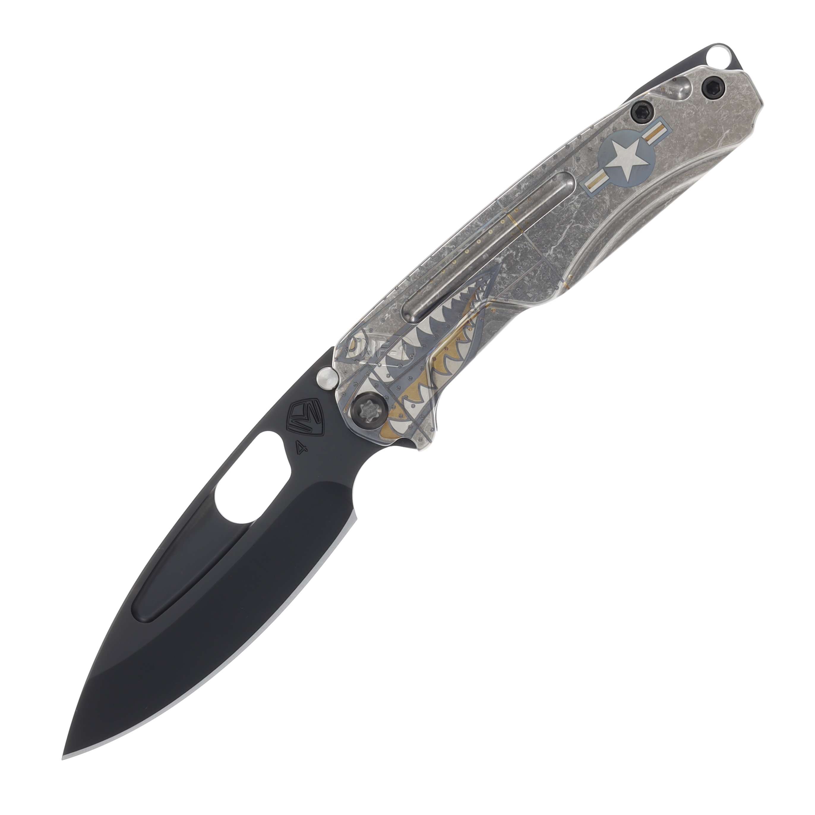 Medford Infraction 3.62in Tumbled S45VN Drop Point Tumbled Warthog
