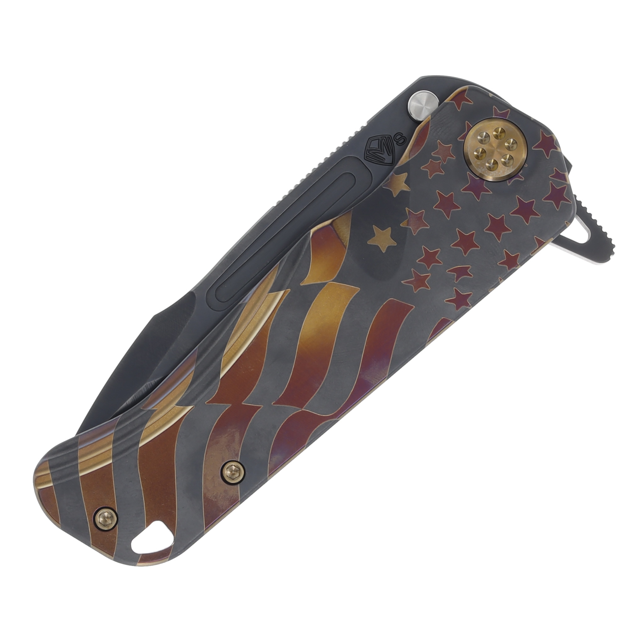 Medford Proxima Folding Knife DLC S35VN/ Ghosted American Flag MK200SPQ-30PV-T1CP-Q4 View 6