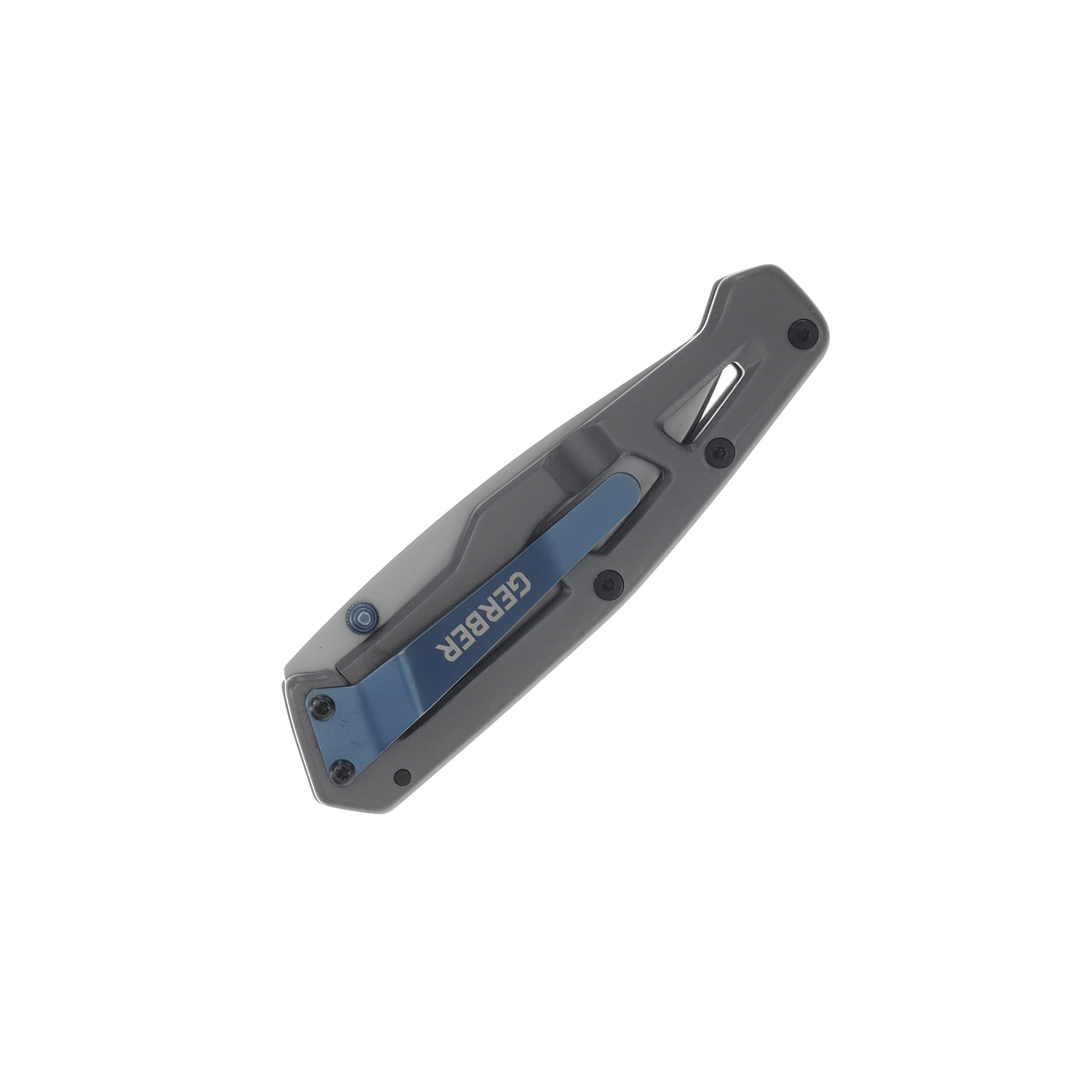 Gerber Paralite Blue Folder Clip Point Clam Pack G1069414 View 2